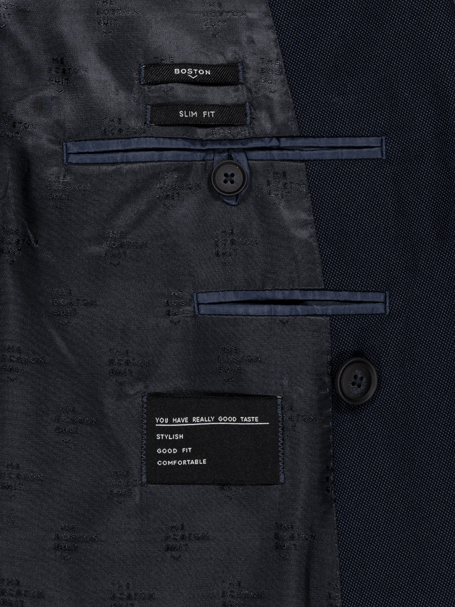 Americana traje cruzada slim fit falso liso - Image 8