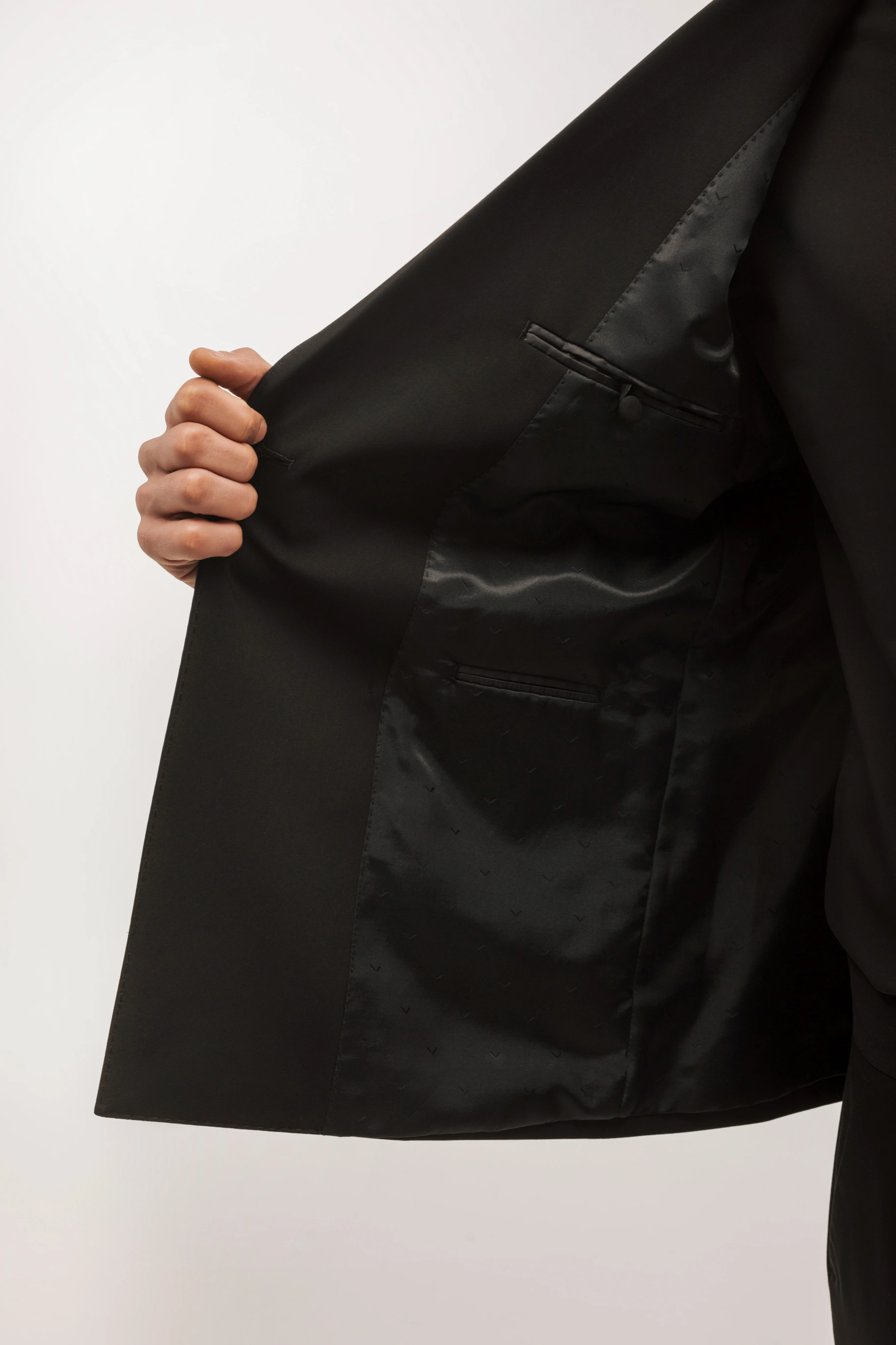 Americana traje cruzada slim fit gala - Image 3