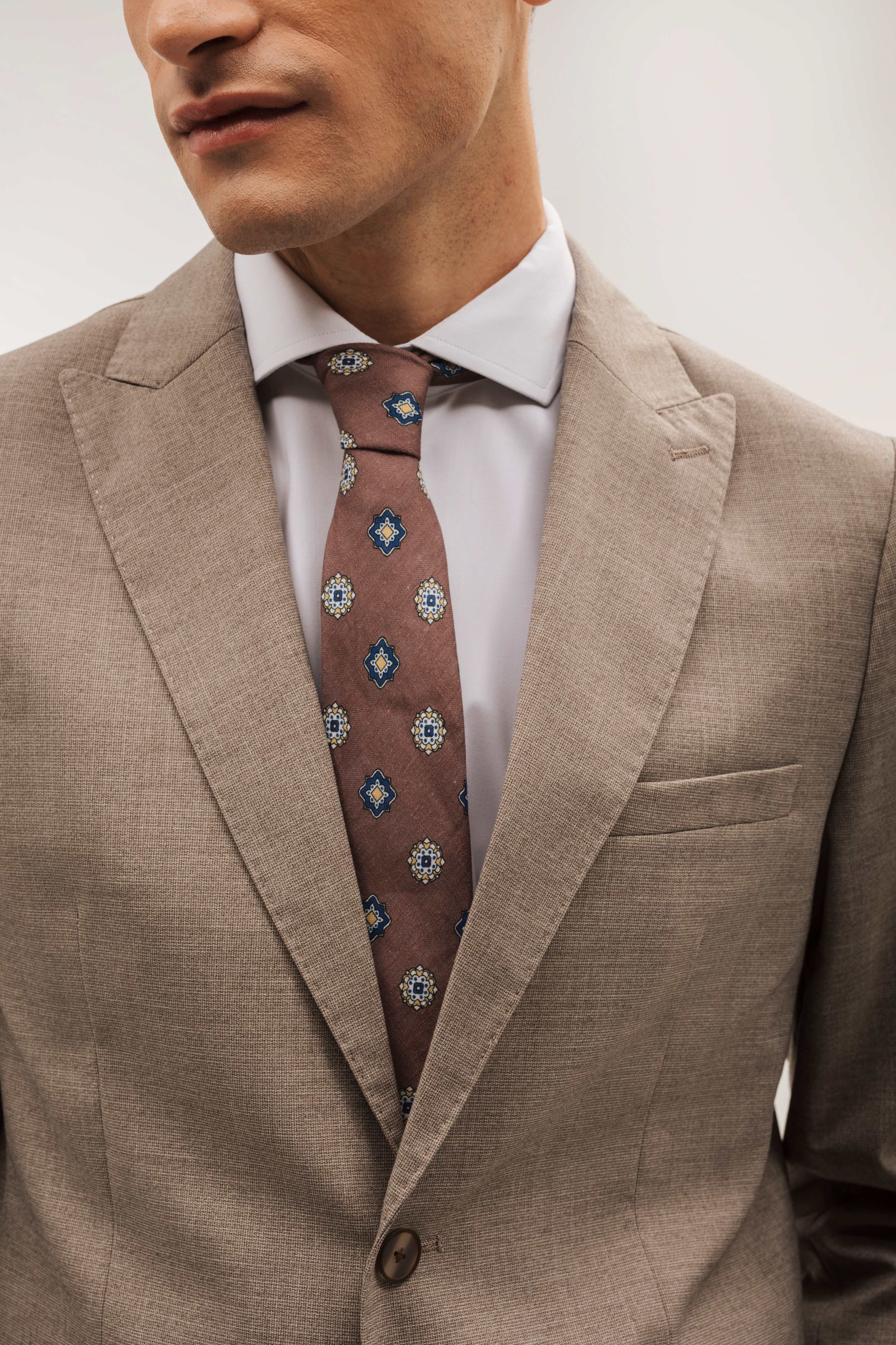 Americana traje slim fit falso liso - Image 5