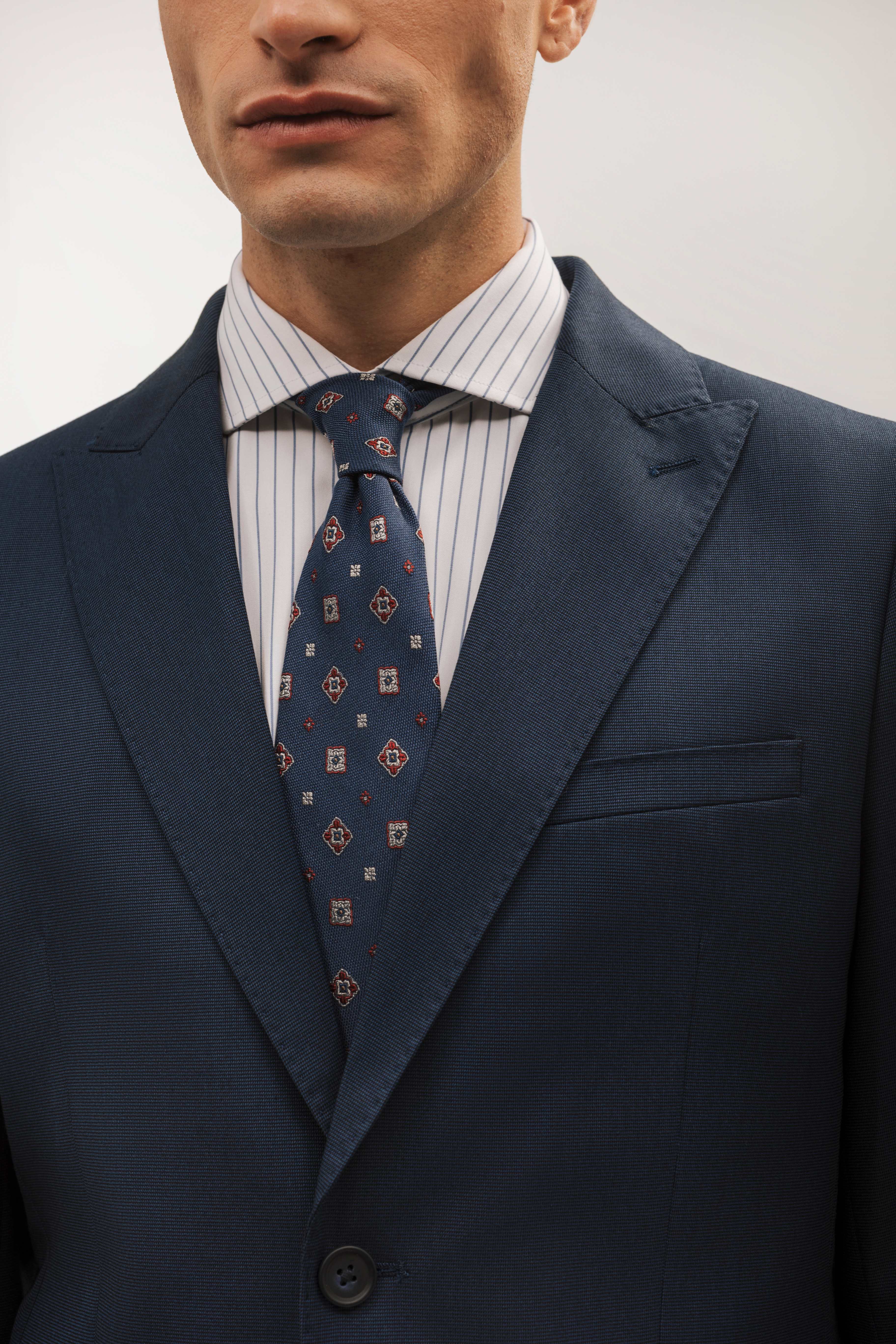 Americana traje slim fit falso liso - Image 2
