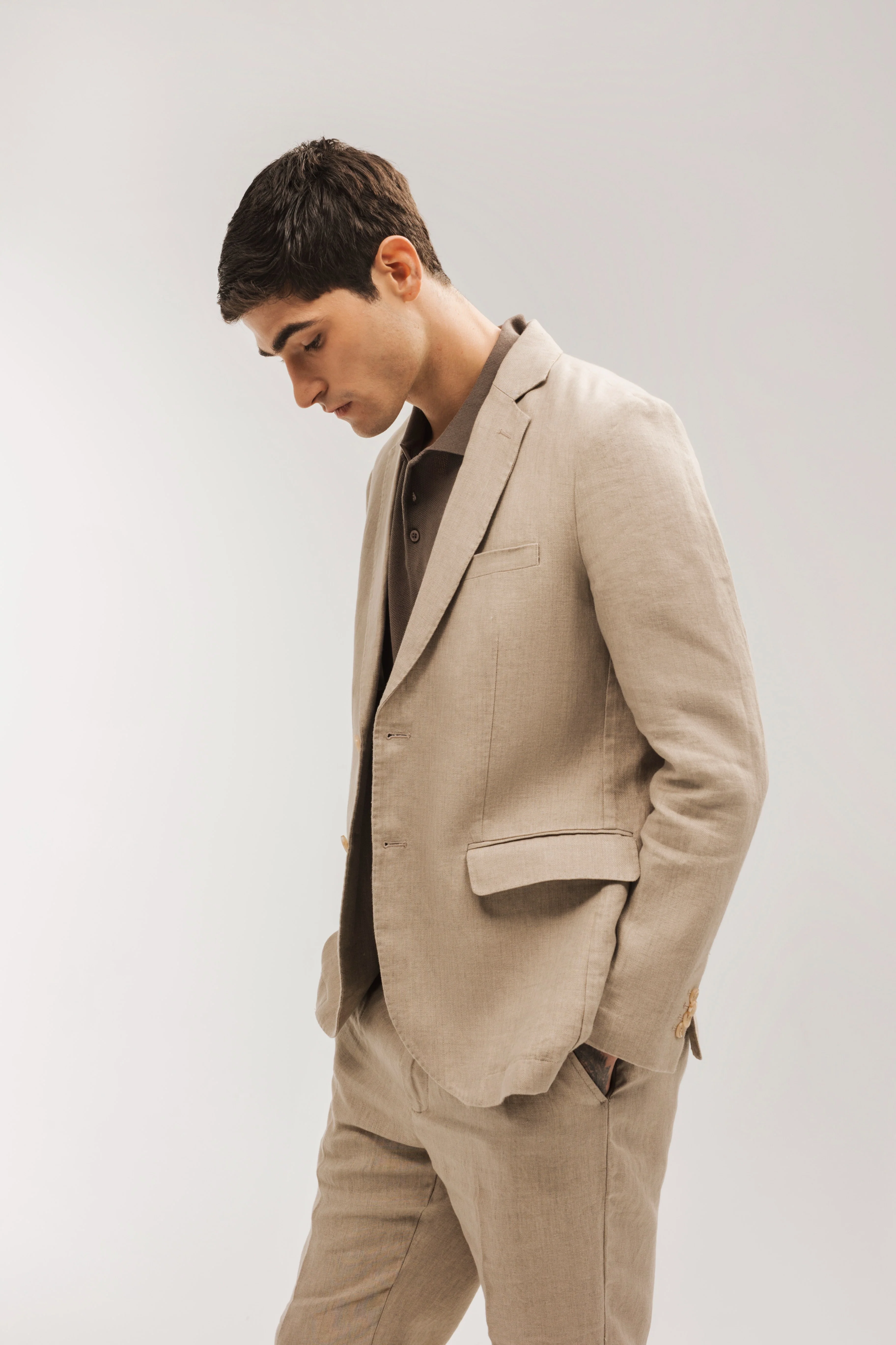 Americana traje 100% lino - Image 8