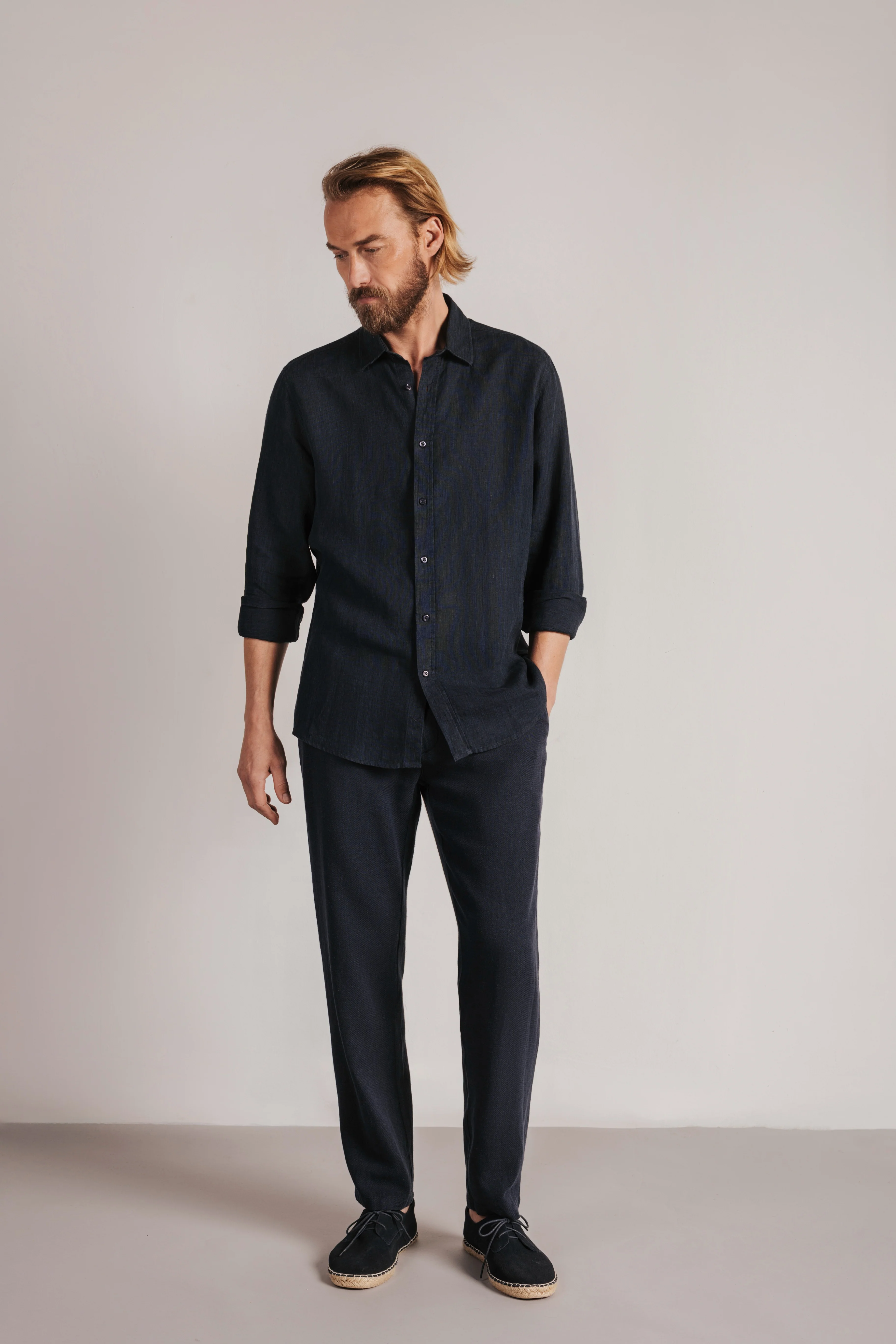 Camisa regular fit 100% lino - Image 2