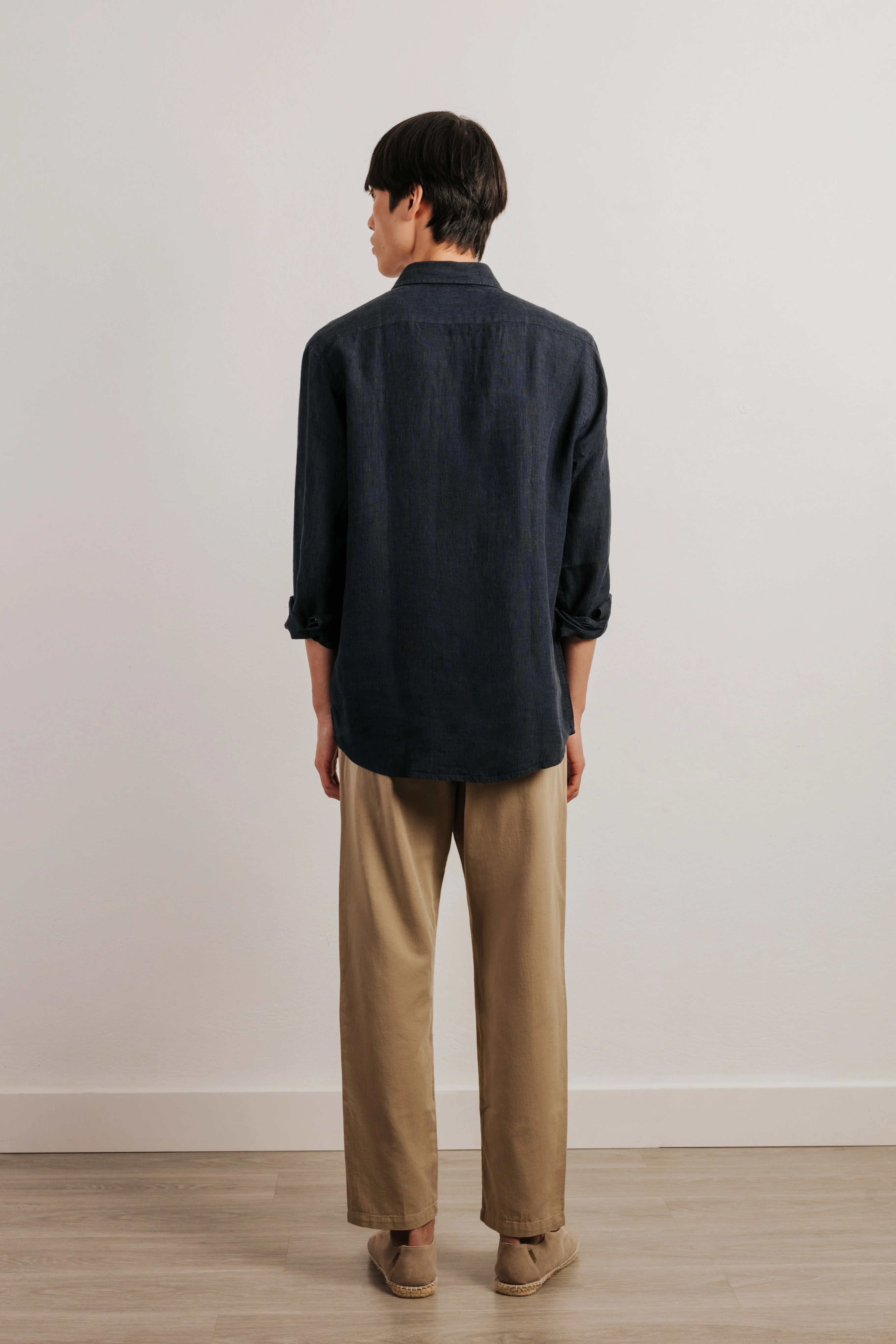 Camisa regular fit 100% lino - Image 5