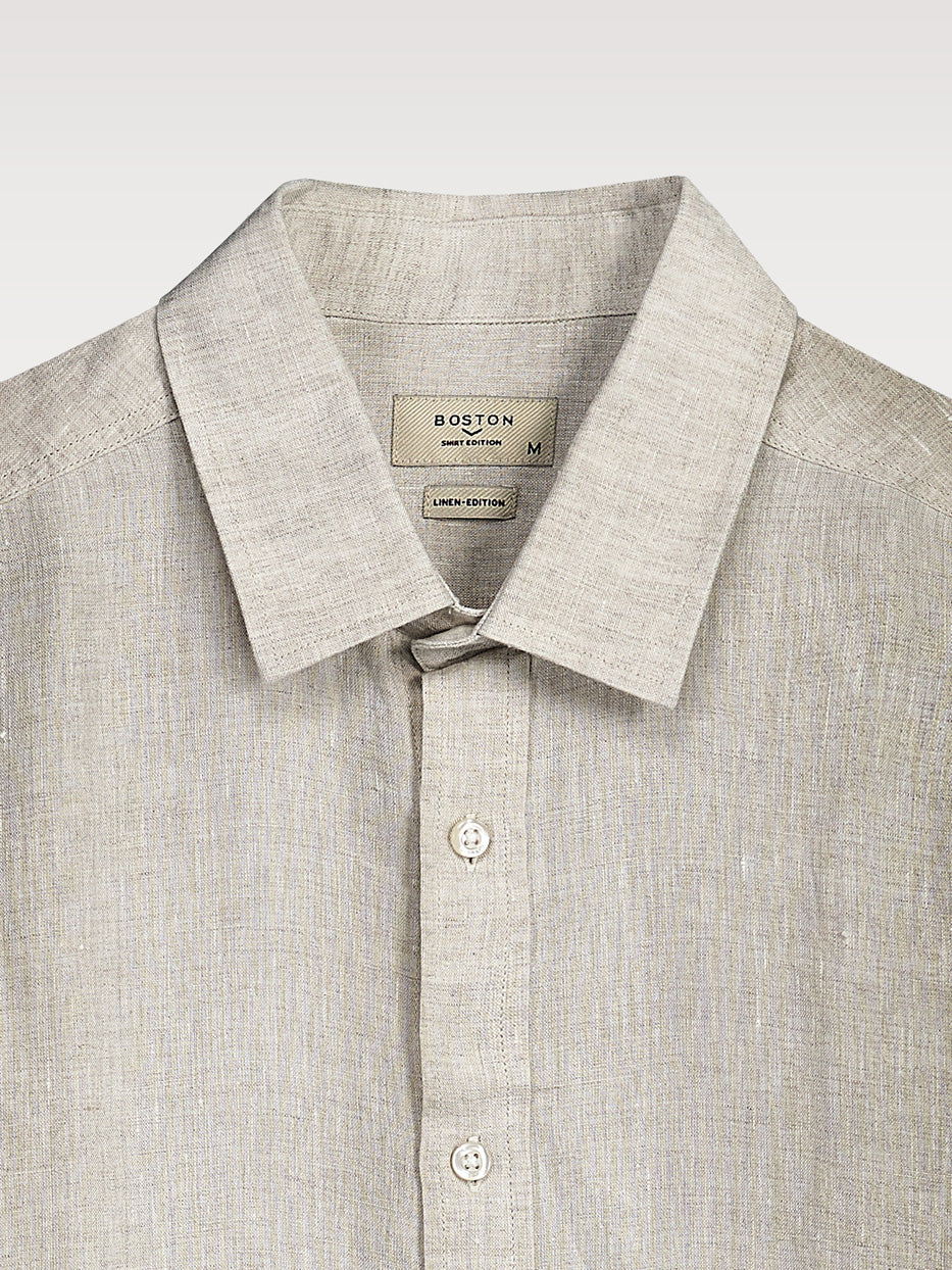 Camisa regular fit 100% lino - Image 2