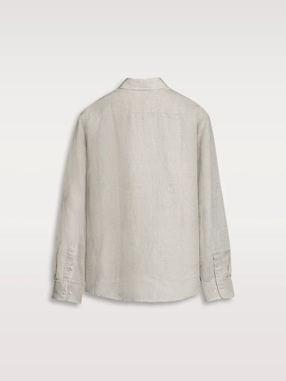 Camisa regular fit 100% lino - Image 4