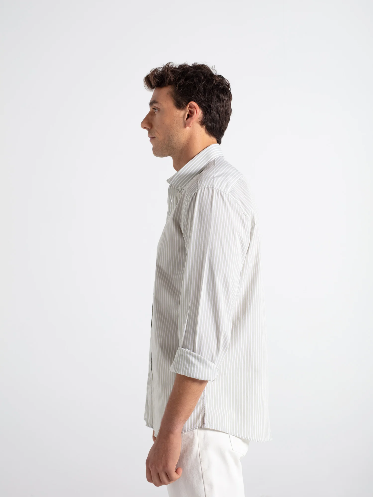 Camisa algodón popelín rayas - Image 4