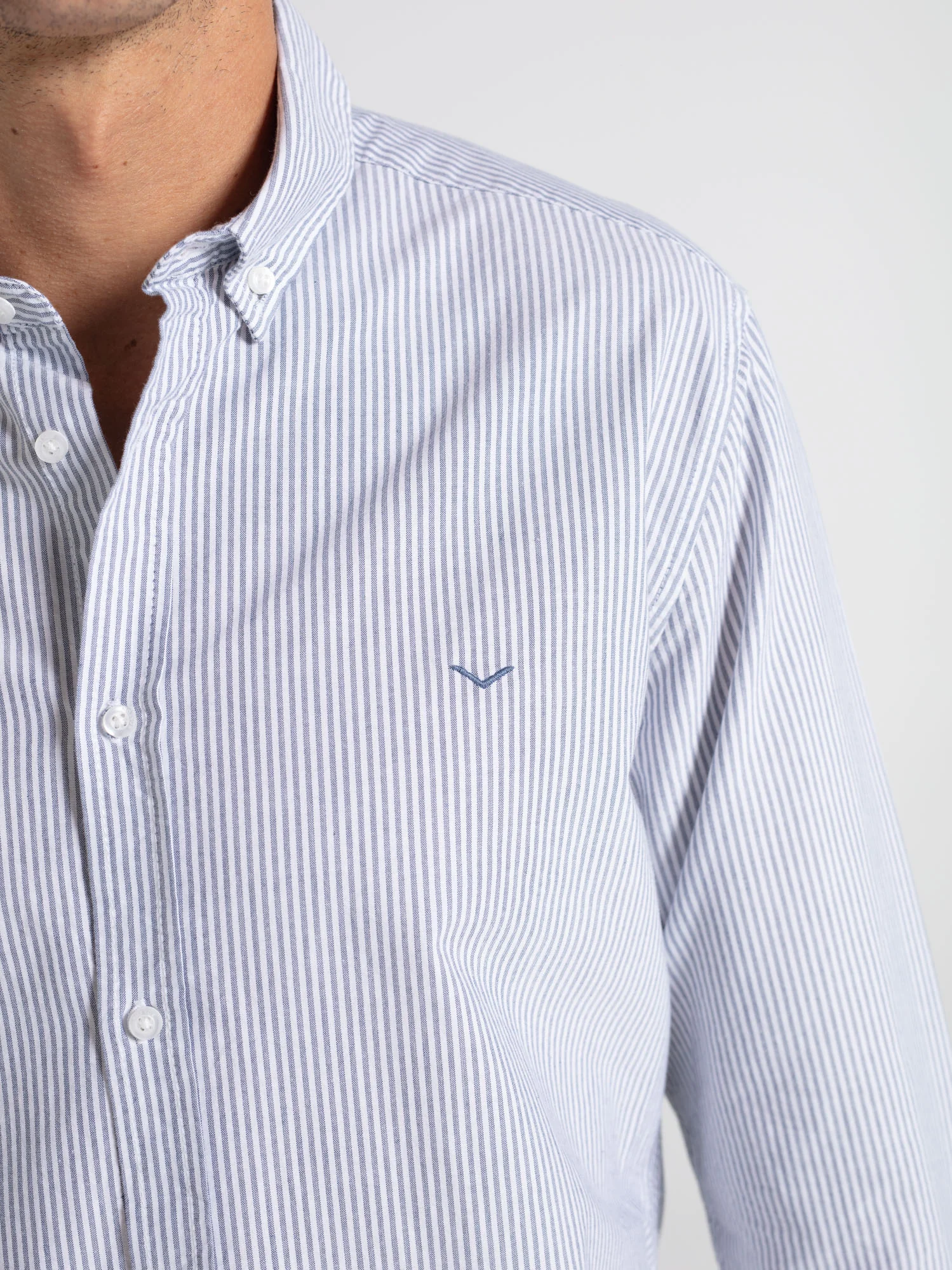 Camisa algodón regular rayas - Image 5