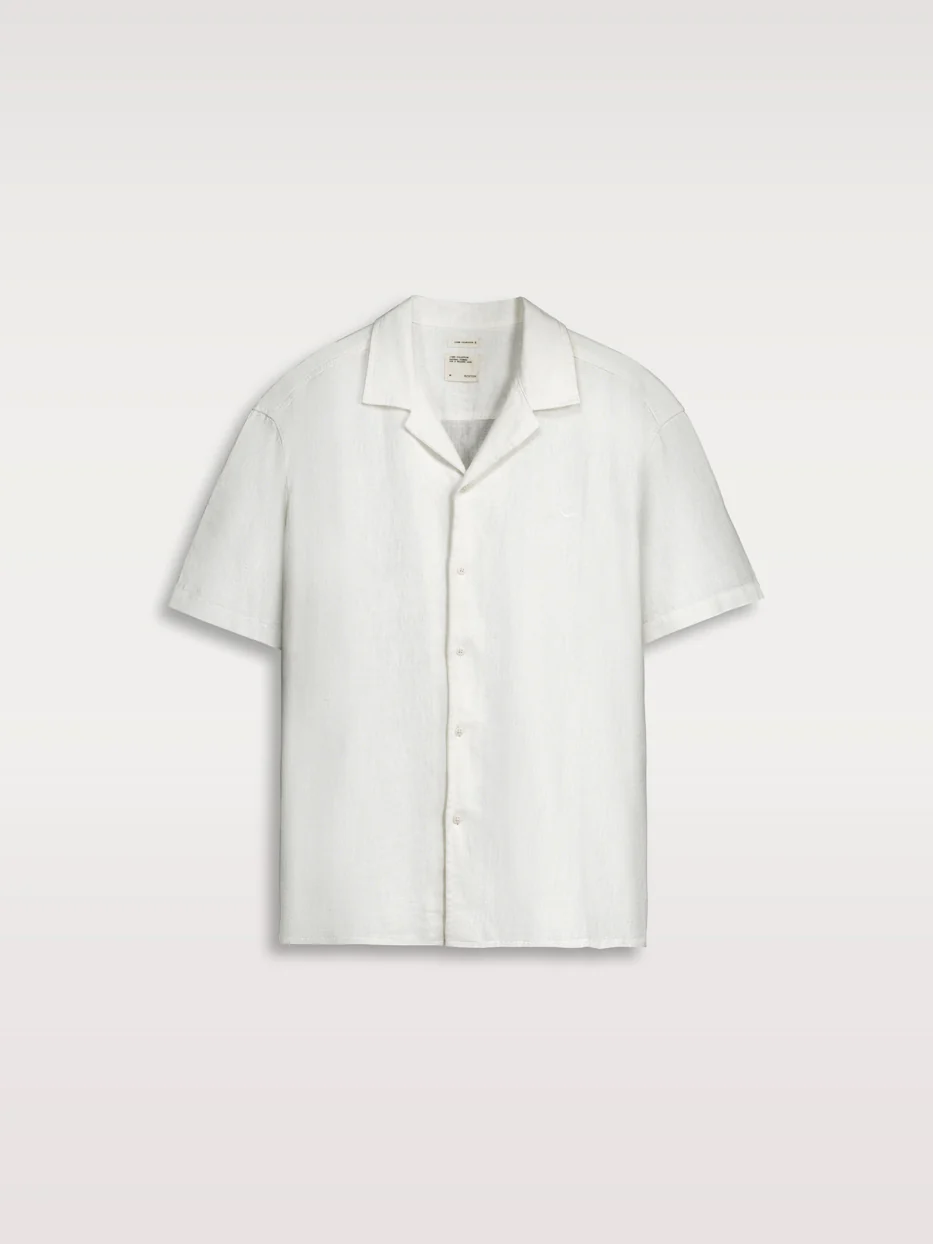 Camisa lino manga corta - Image 5
