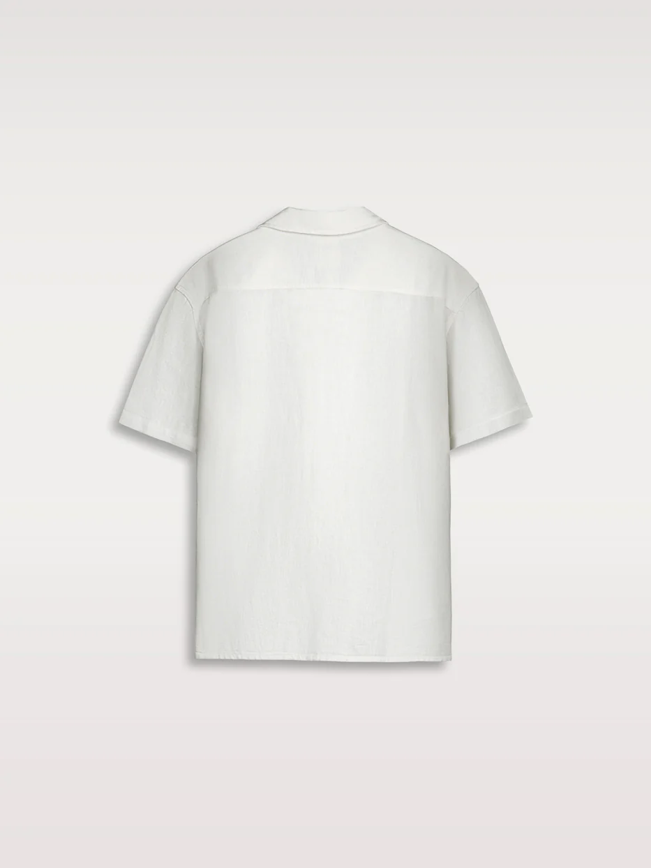Camisa lino manga corta - Image 8