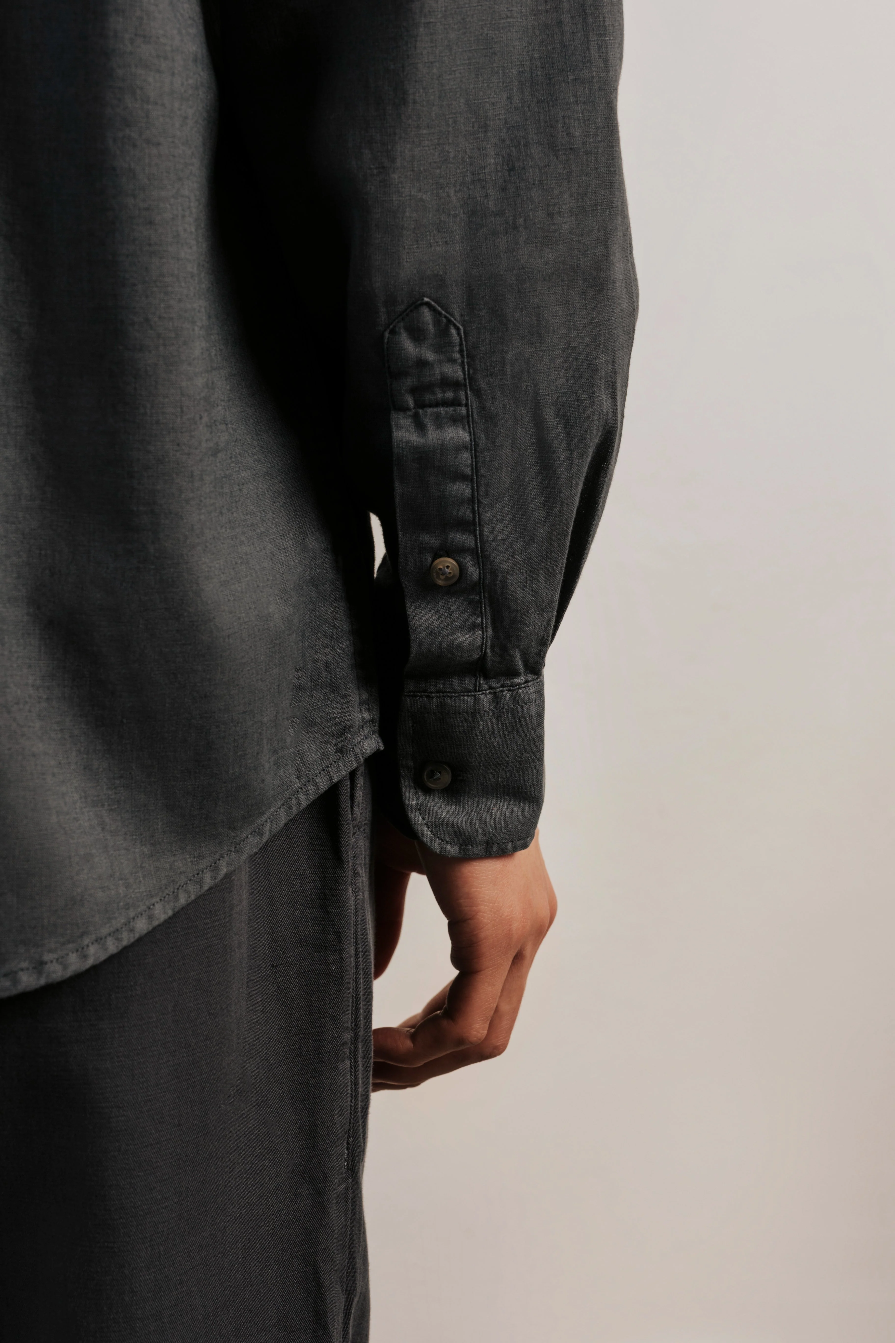 Camisa regular fit lino - Image 3