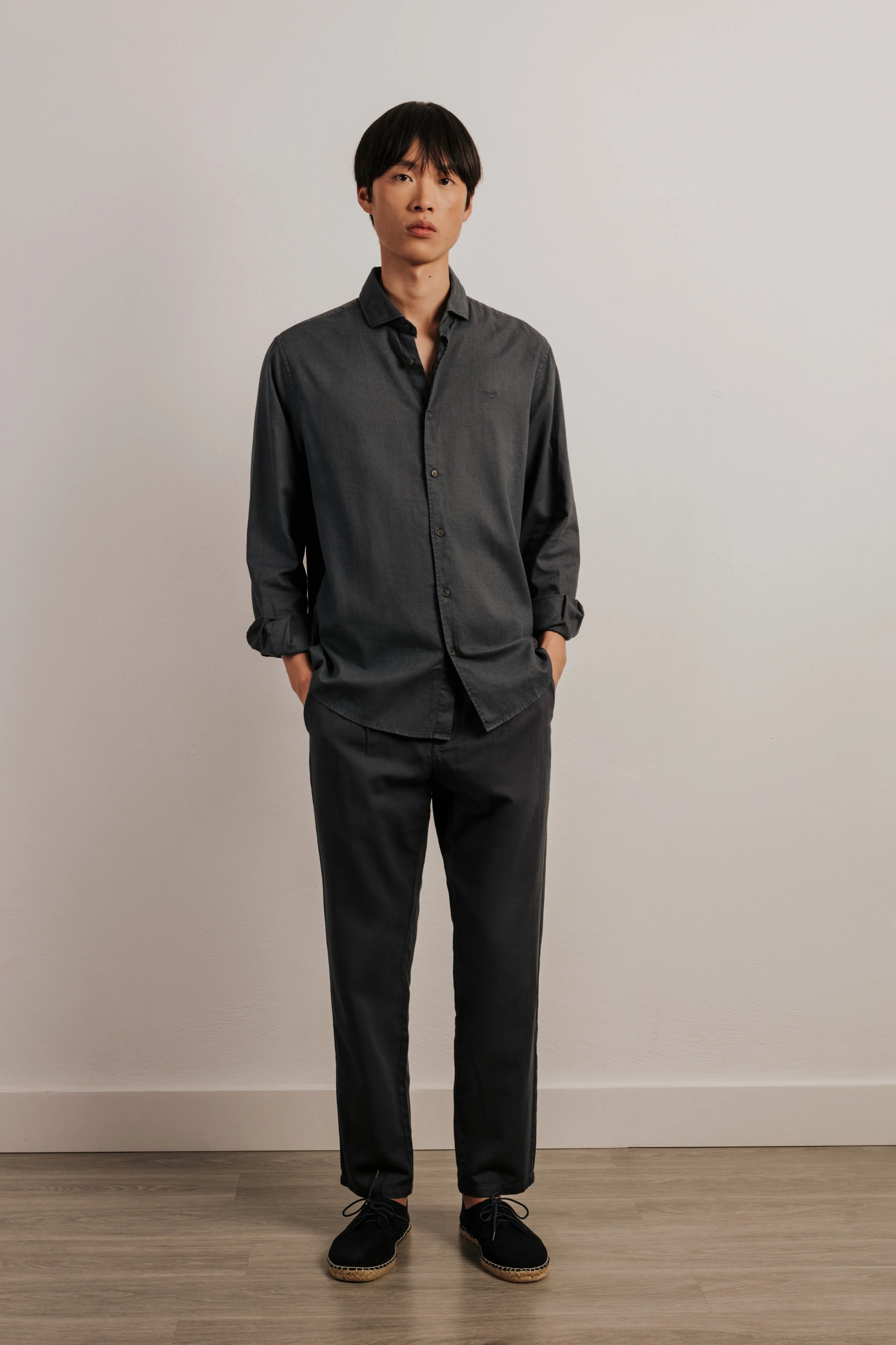 Camisa regular fit lino - Image 5