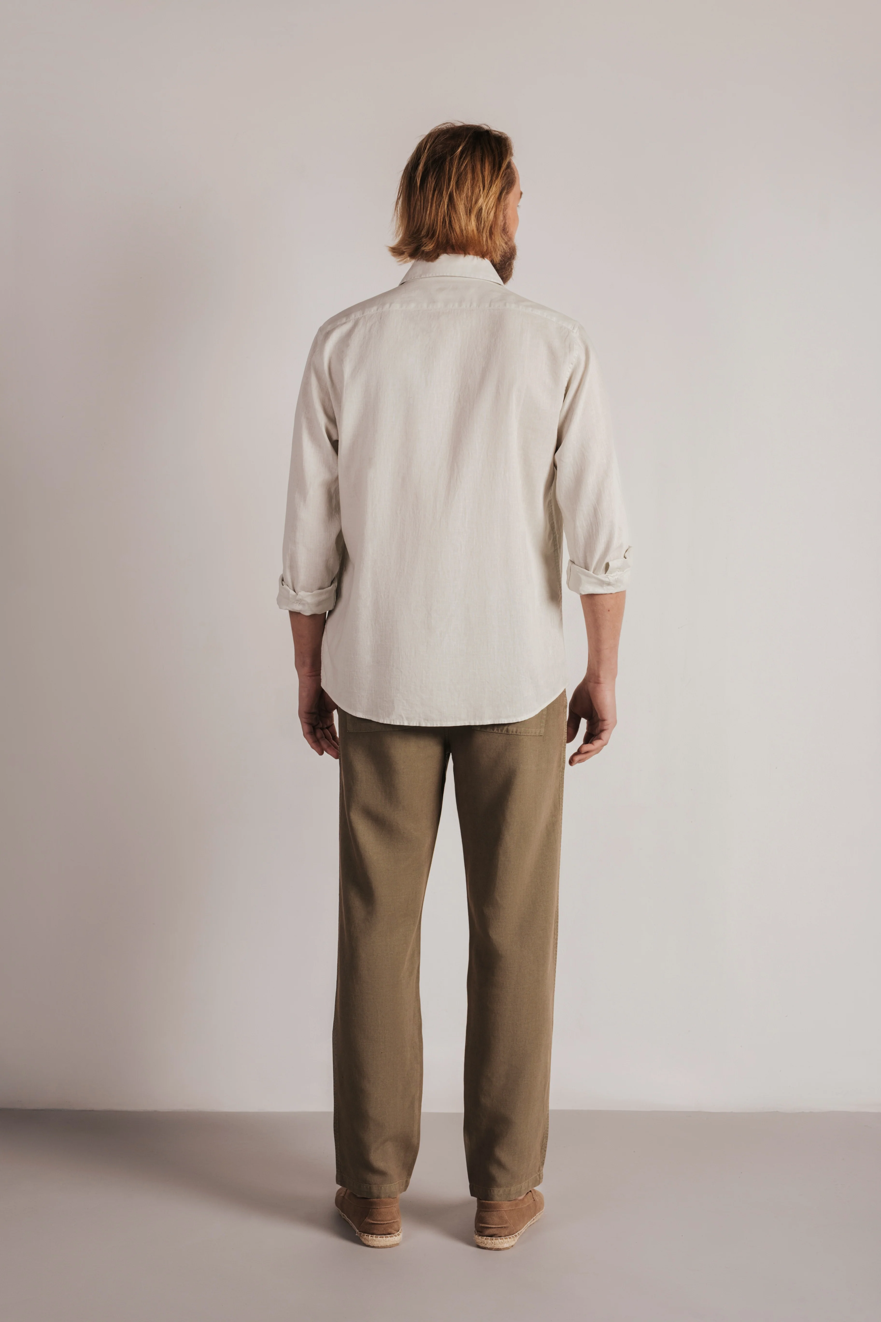 Camisa regular fit lino - Image 4