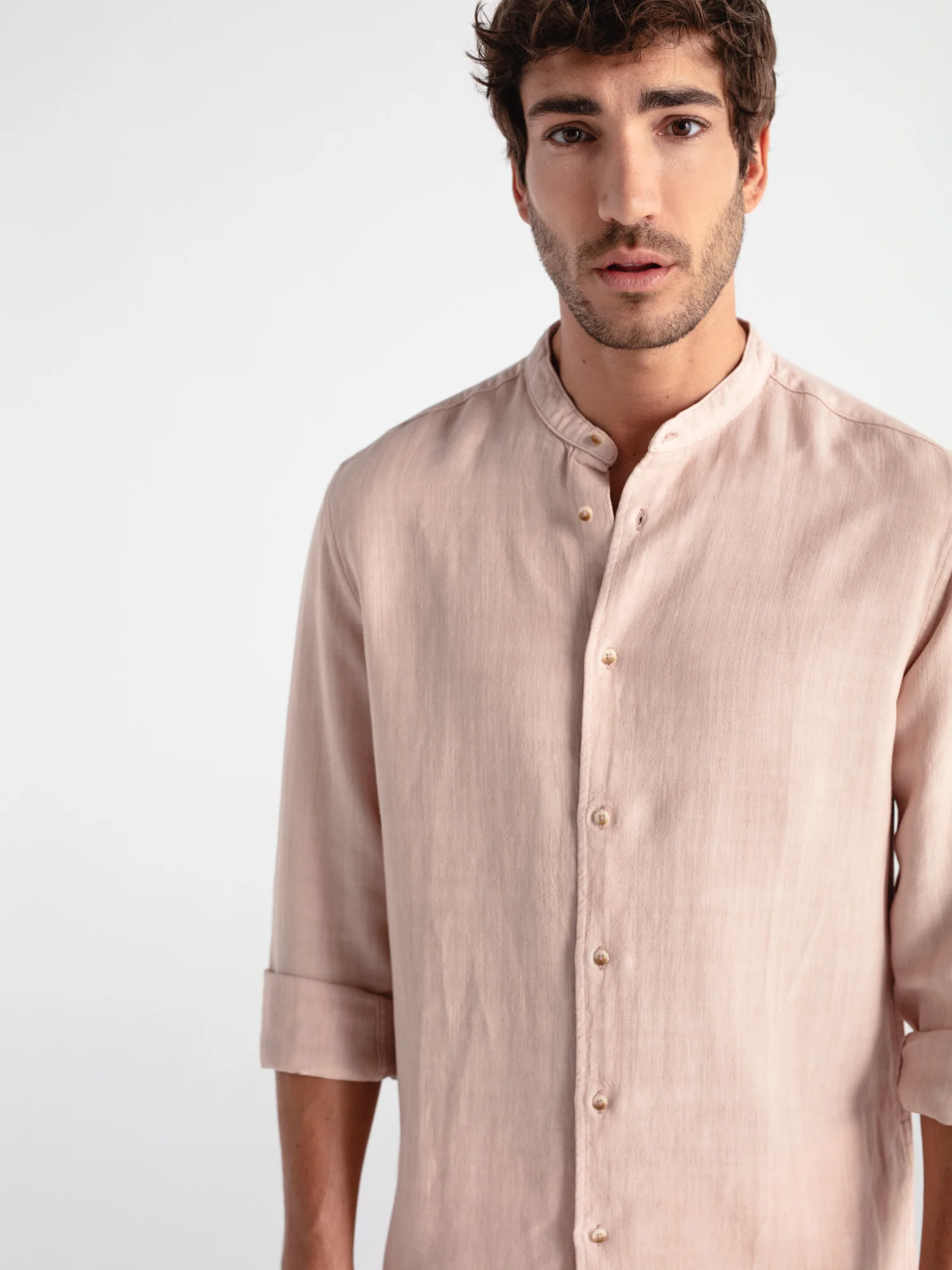 Camisa lino cuello mao - Image 2