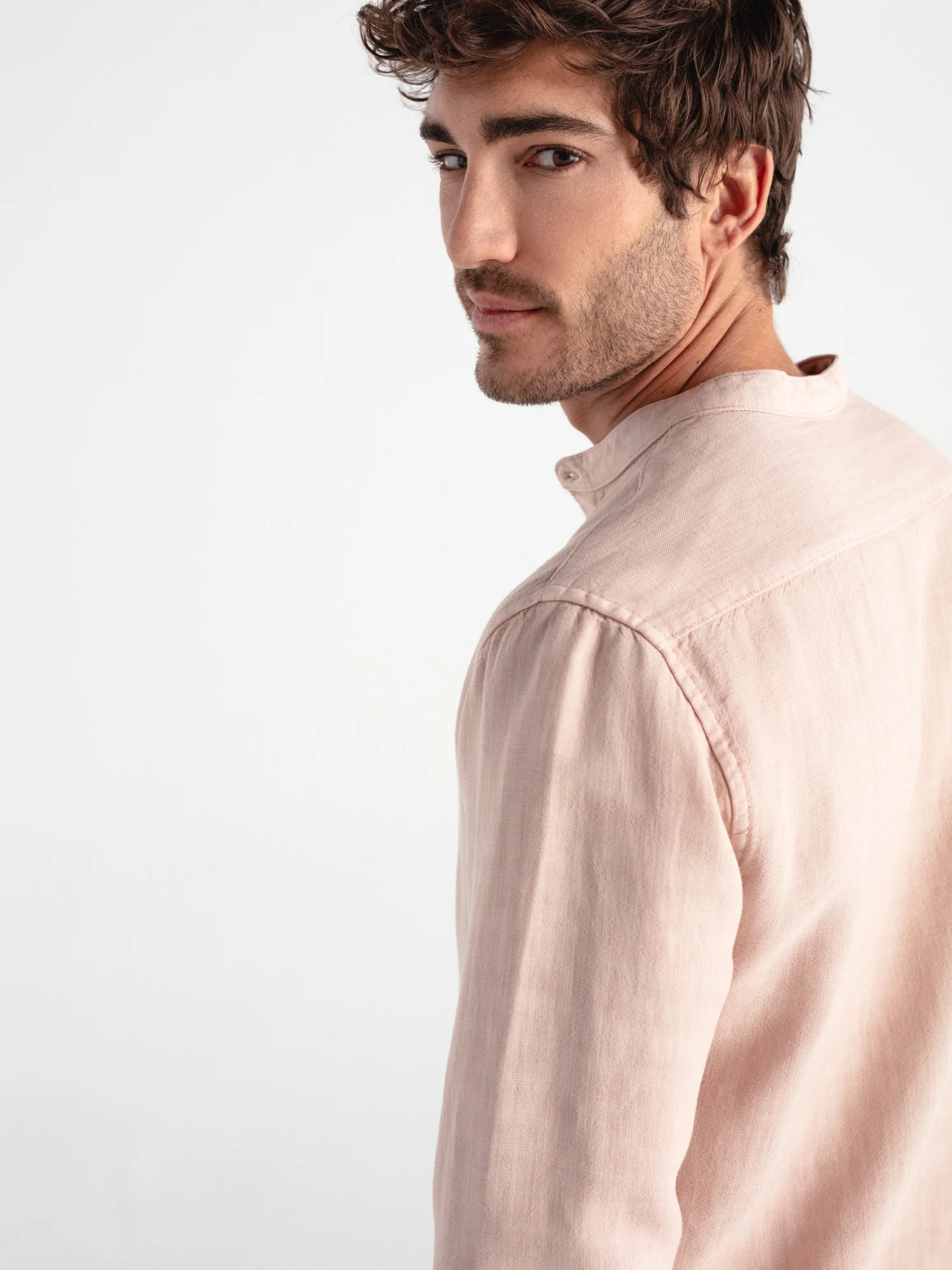 Camisa lino cuello mao - Image 5