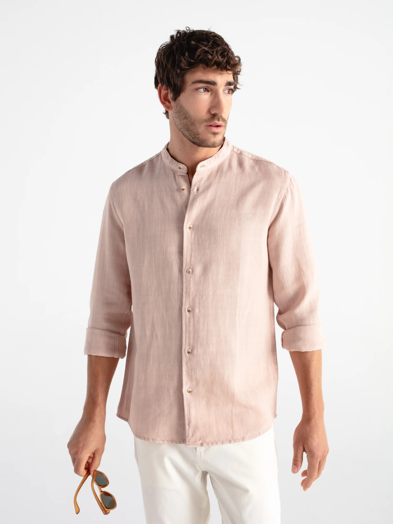 Camisa lino cuello mao - Image 6
