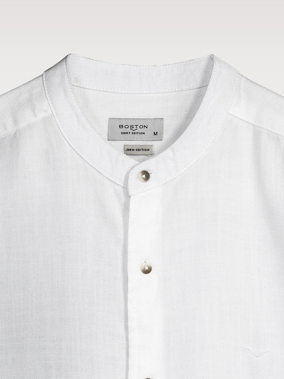Camisa lino cuello mao - Image 2