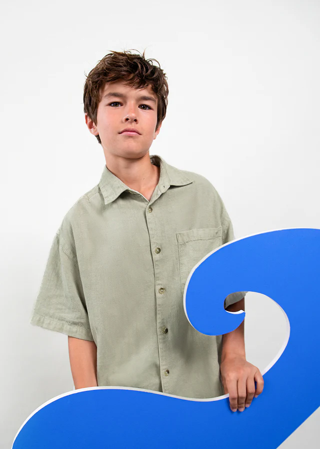 Camisa niño lino The Boston Kids
