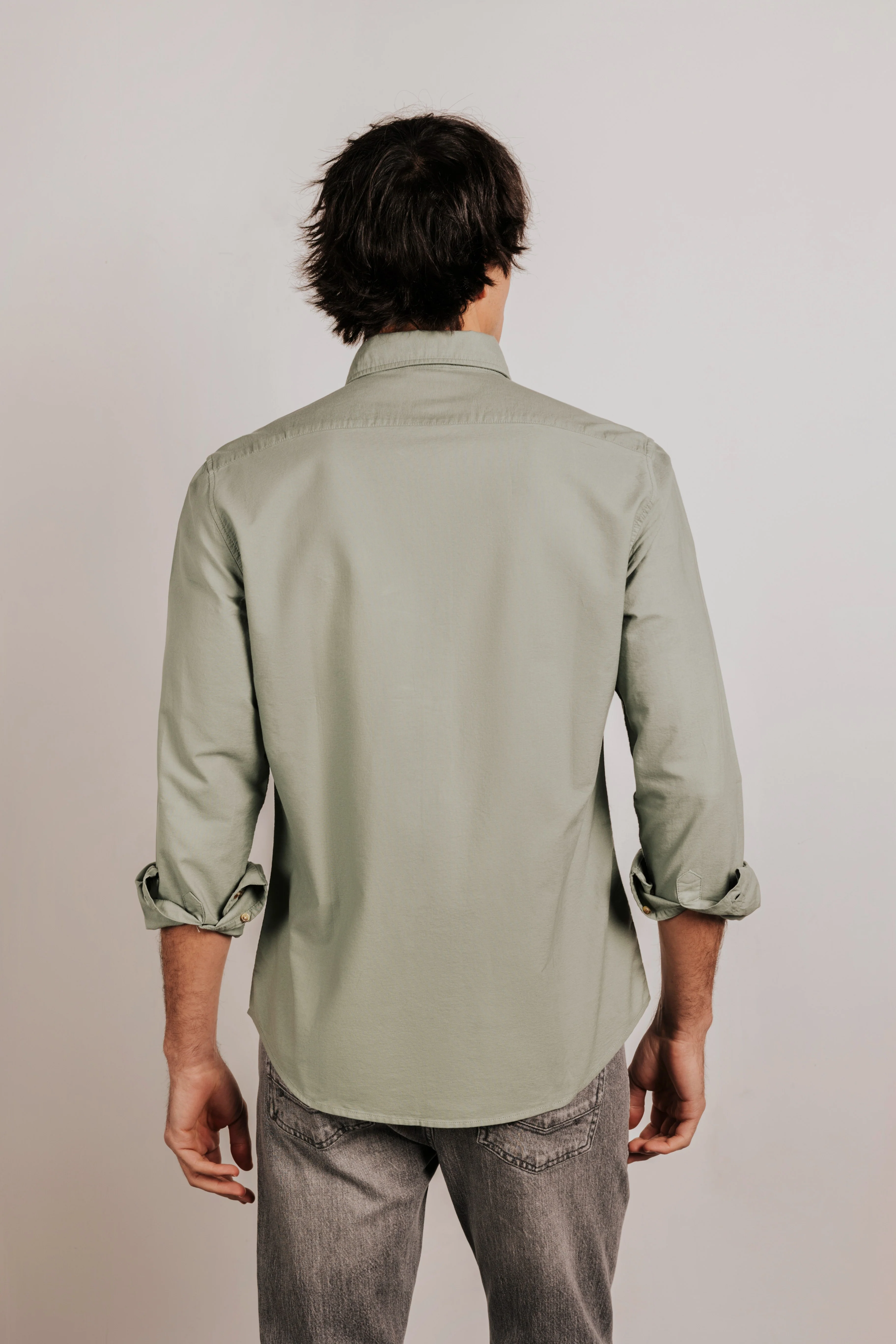 Camisa slim fit oxford algodón - Image 4