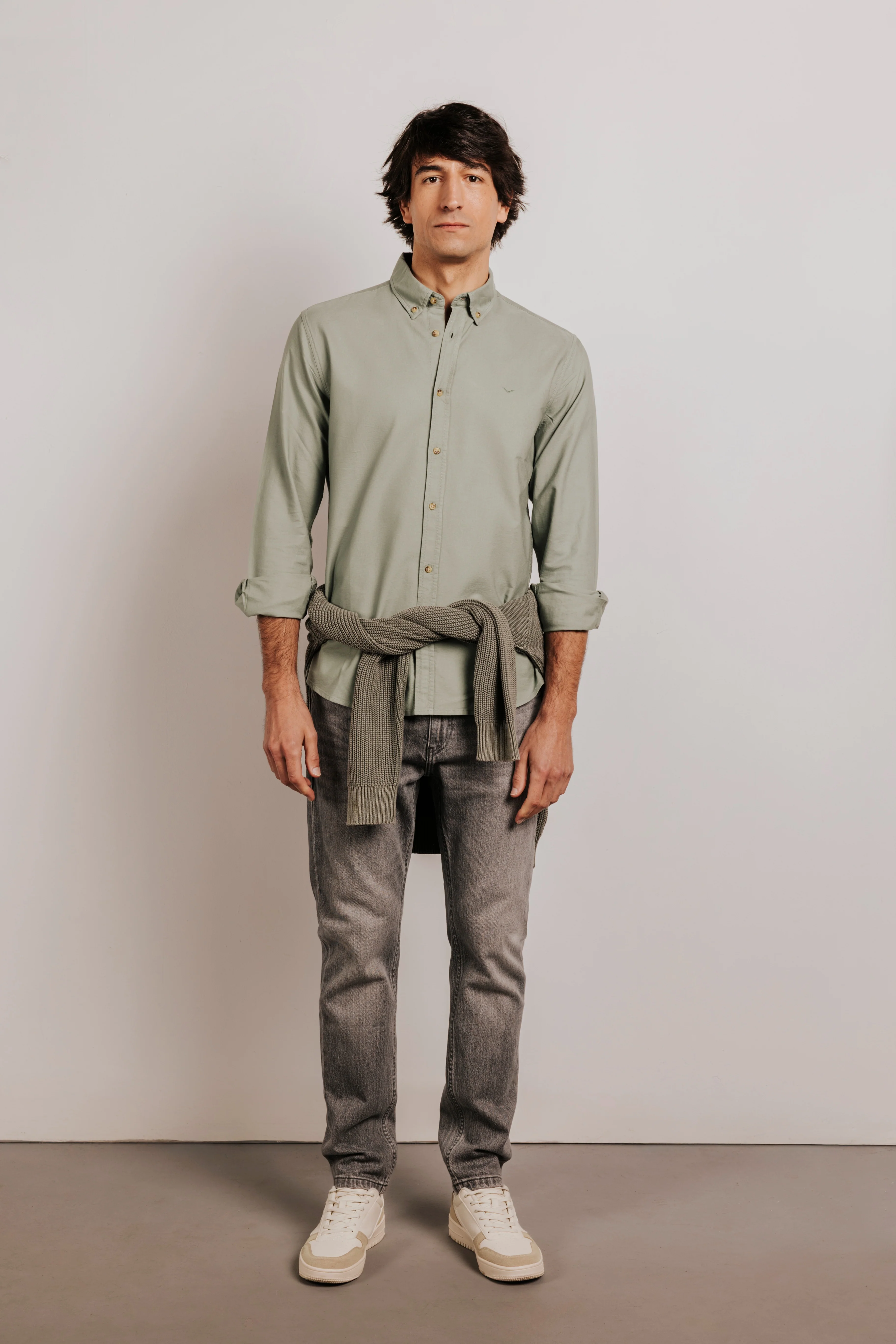 Camisa slim fit oxford algodón - Image 5