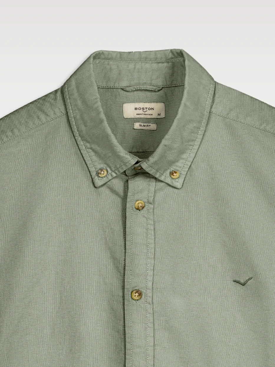 Camisa slim fit oxford algodón - Image 7