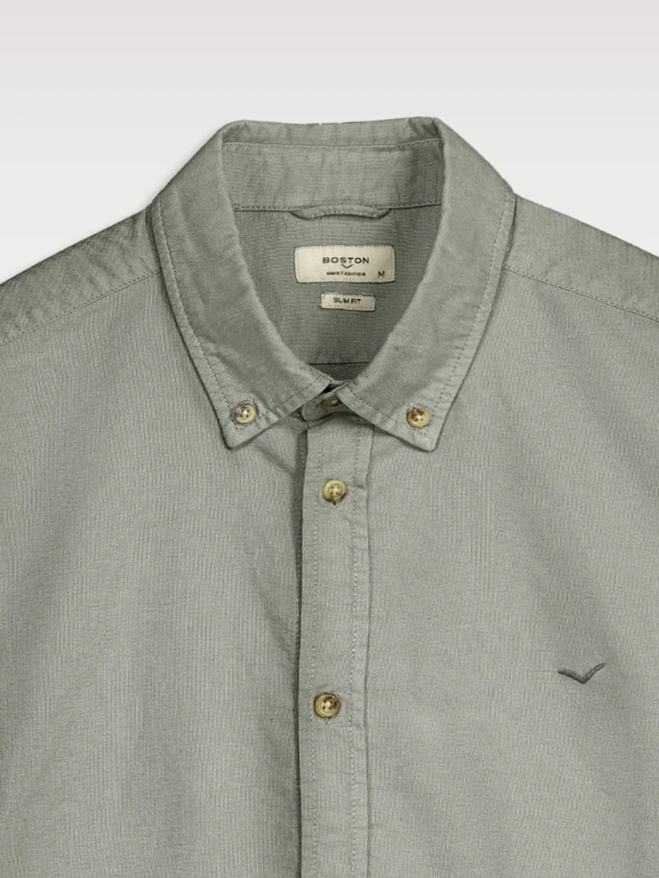 Camisa slim fit oxford algodón - Image 7