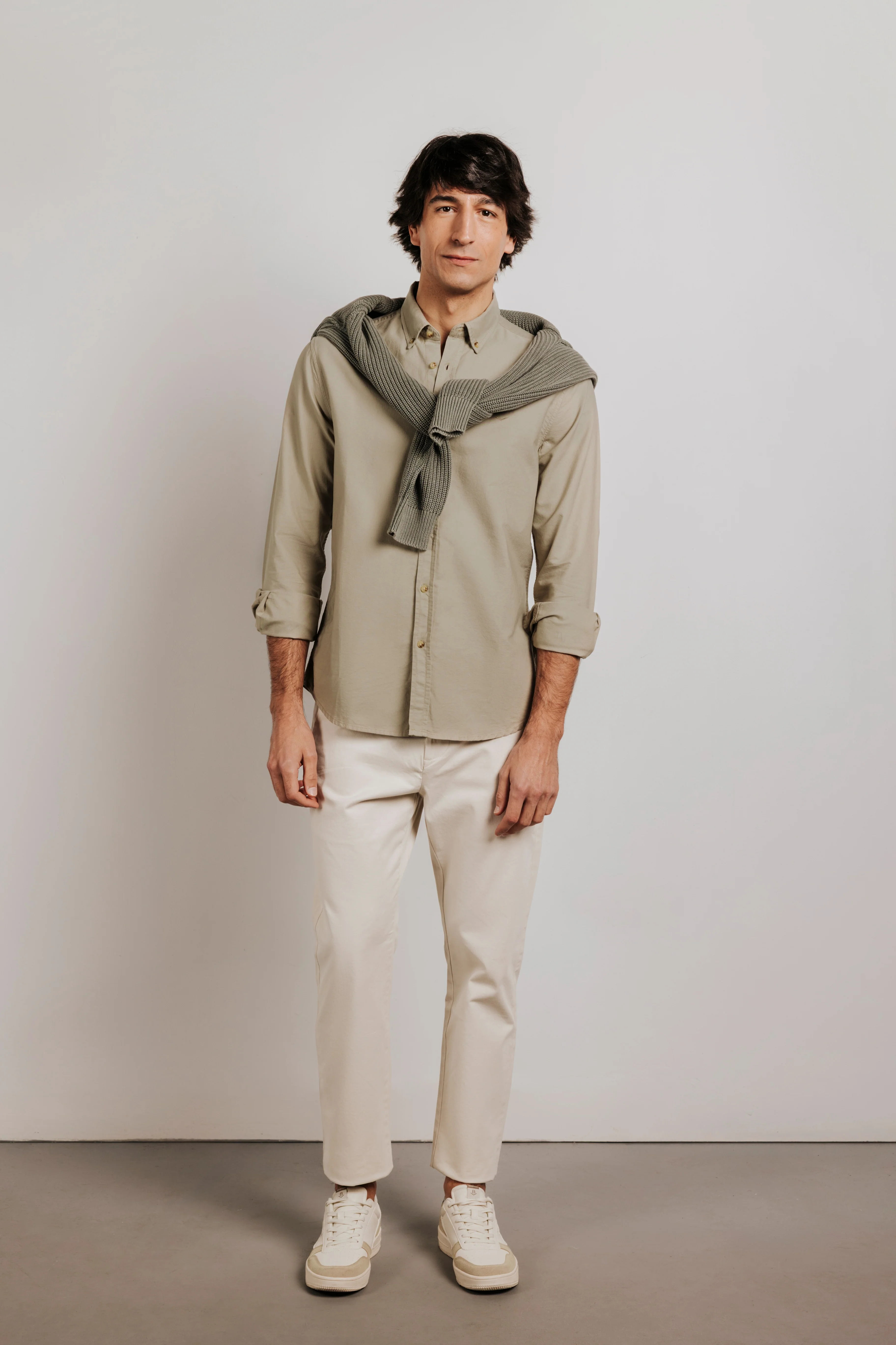 Camisa slim fit oxford algodón - Image 5
