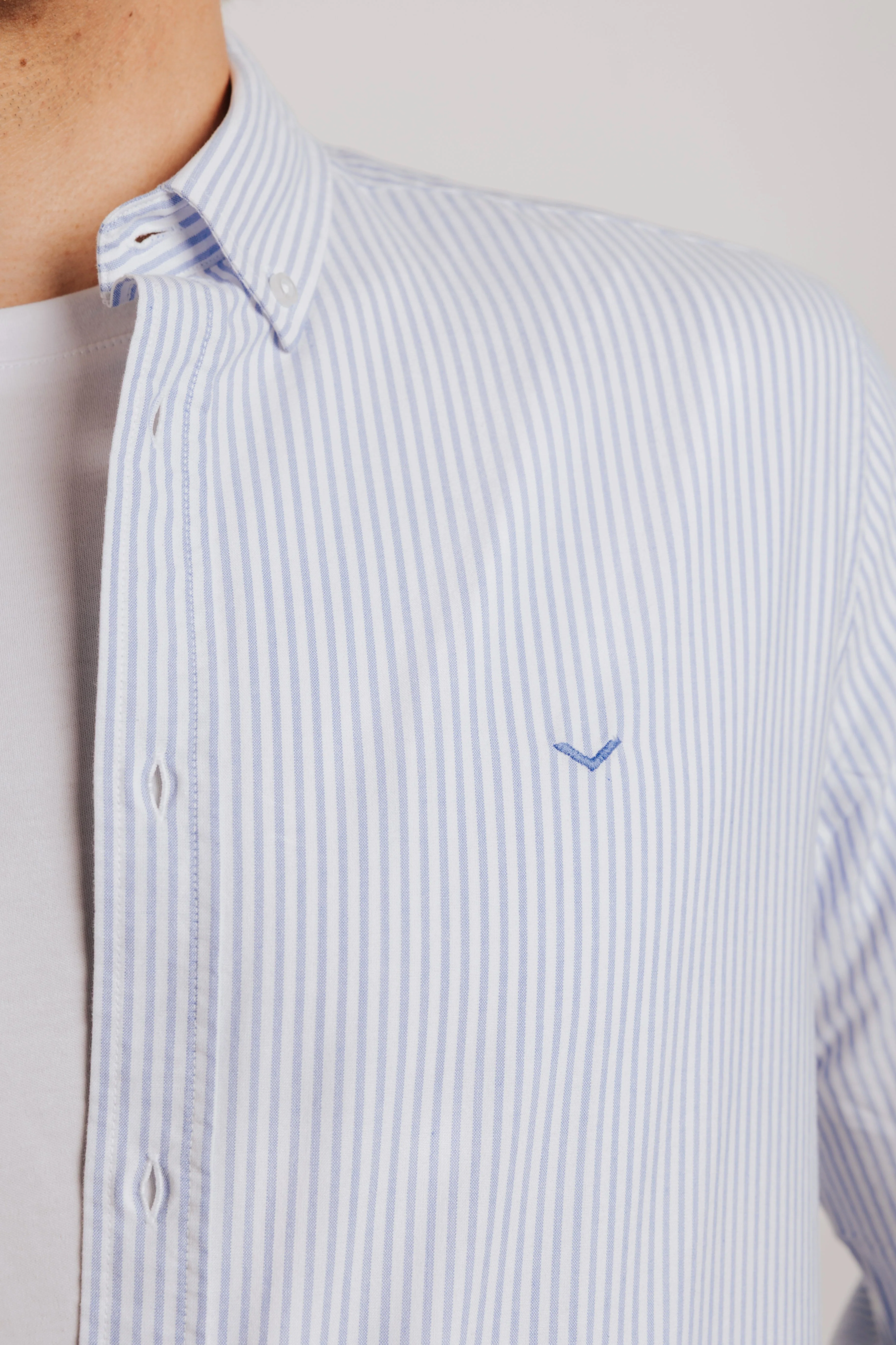 Camisa regular oxford rayas - Image 3