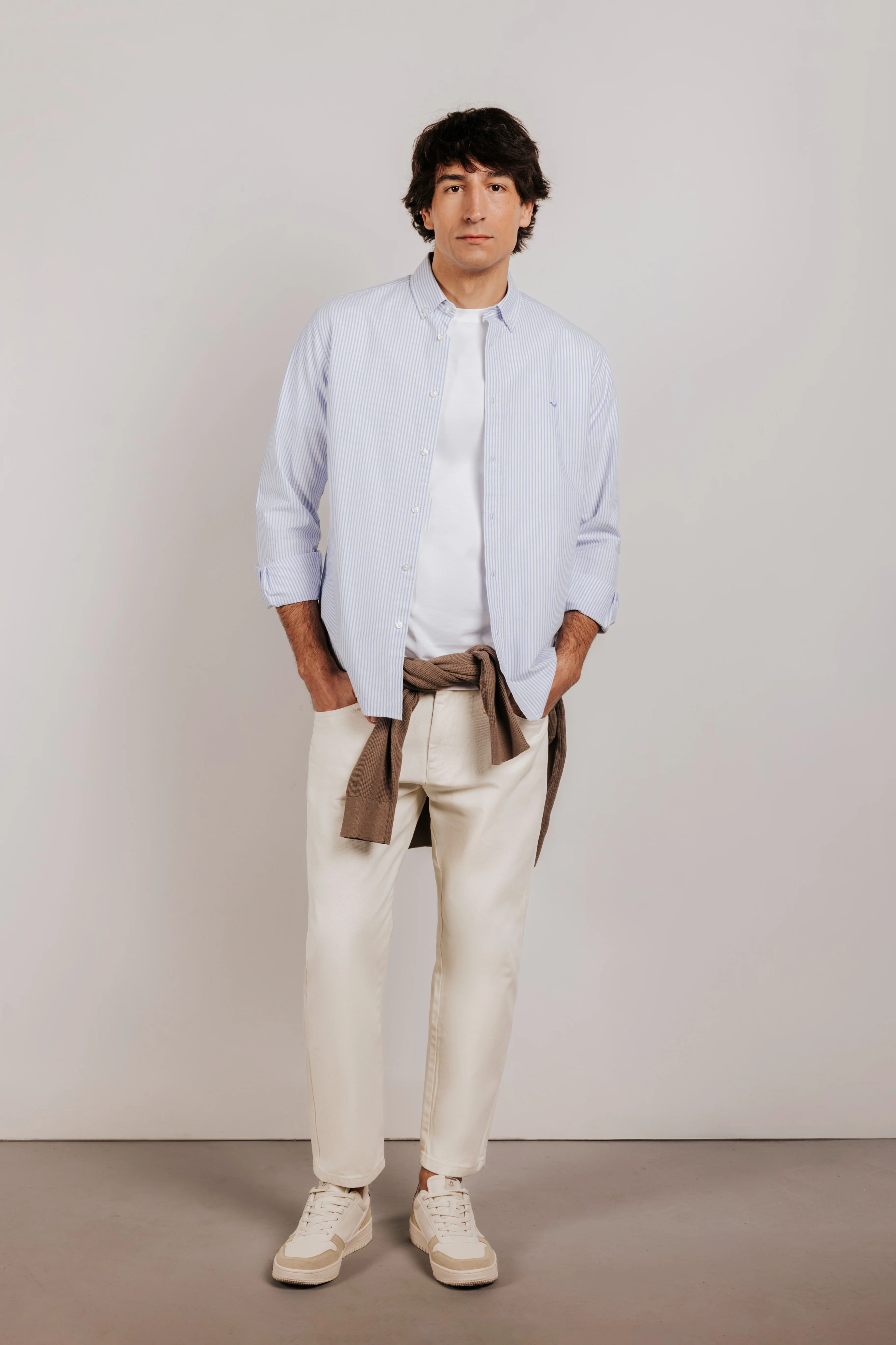 Camisa regular oxford rayas - Image 5