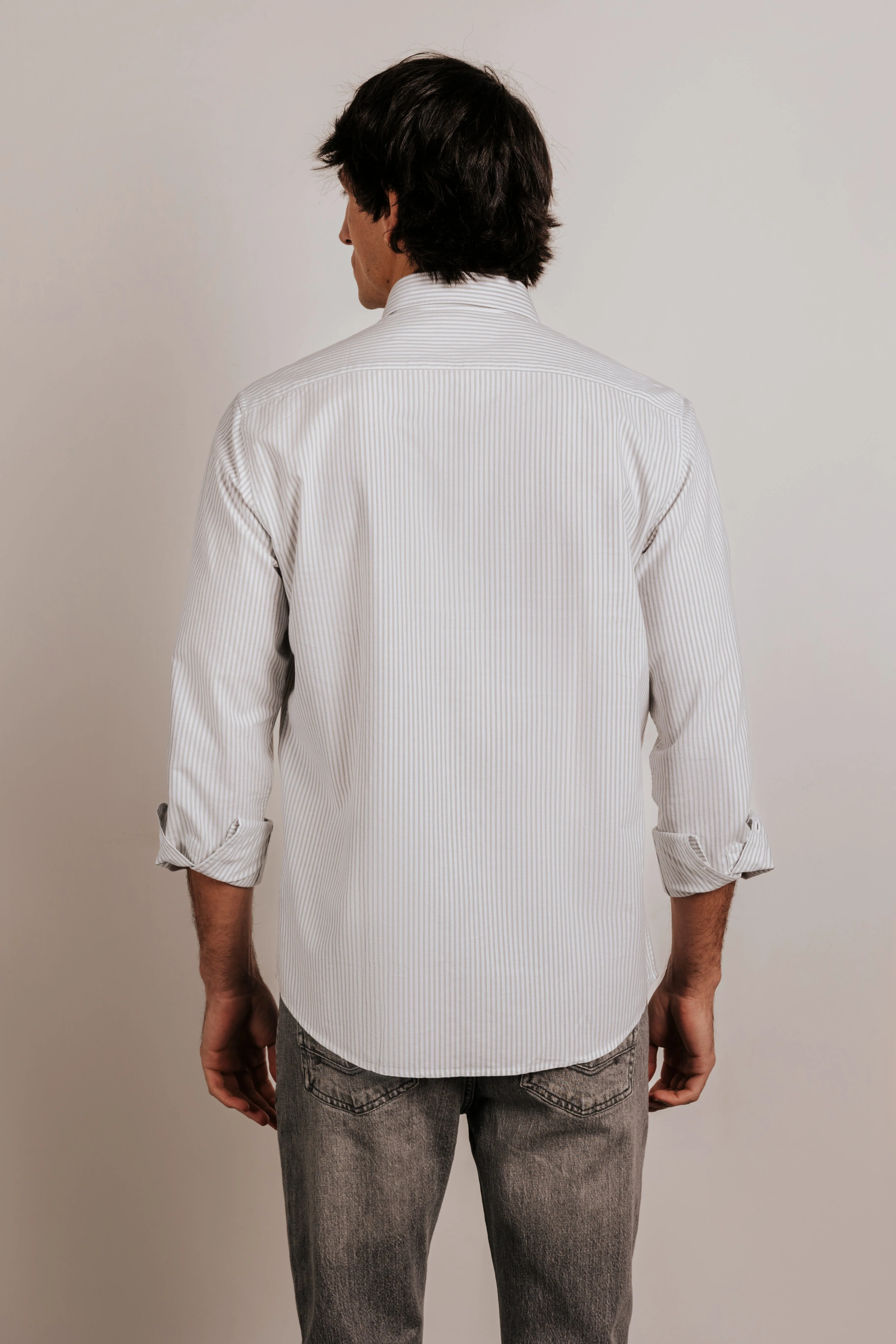 Camisa regular oxford rayas - Image 3