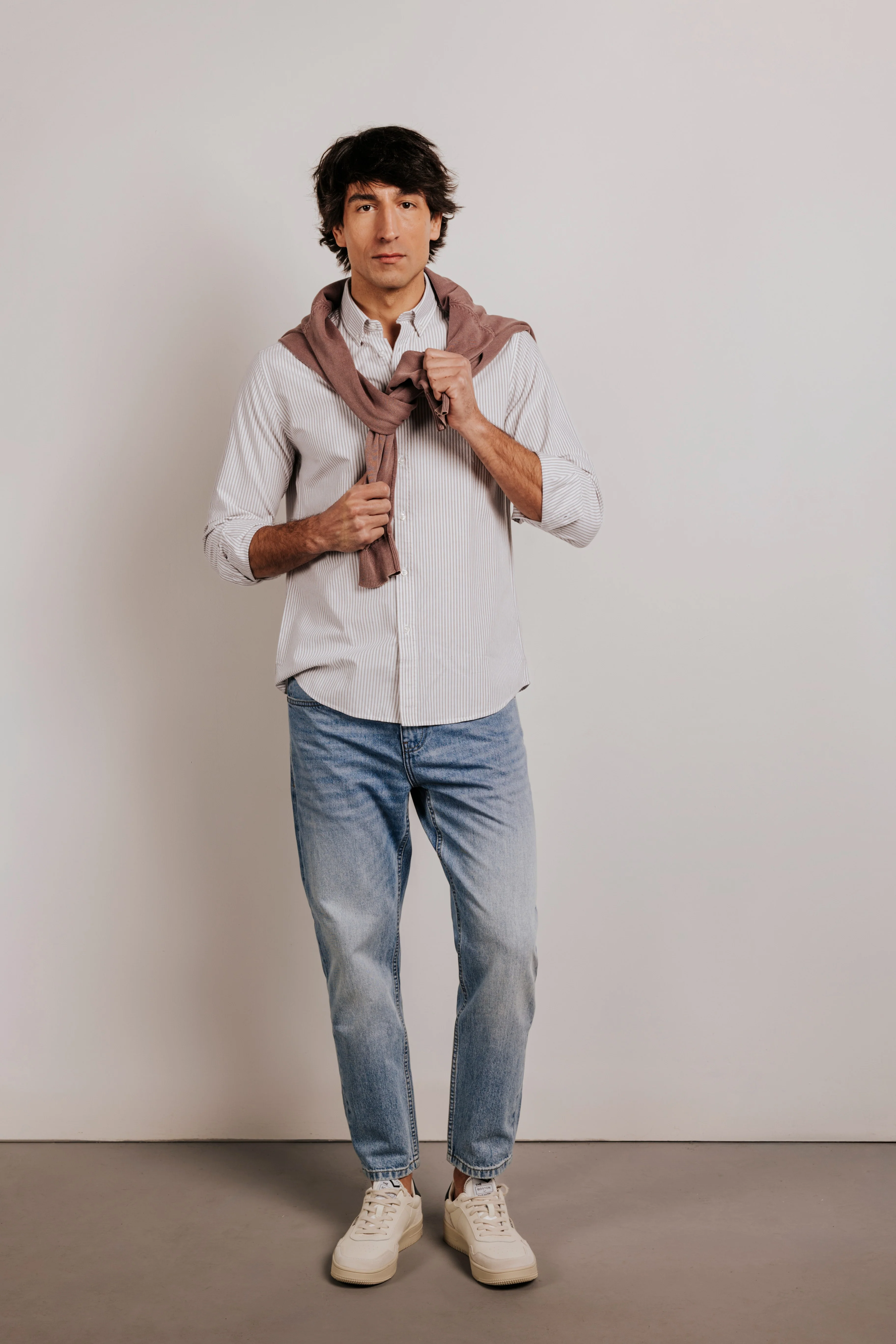Camisa regular oxford rayas - Image 5