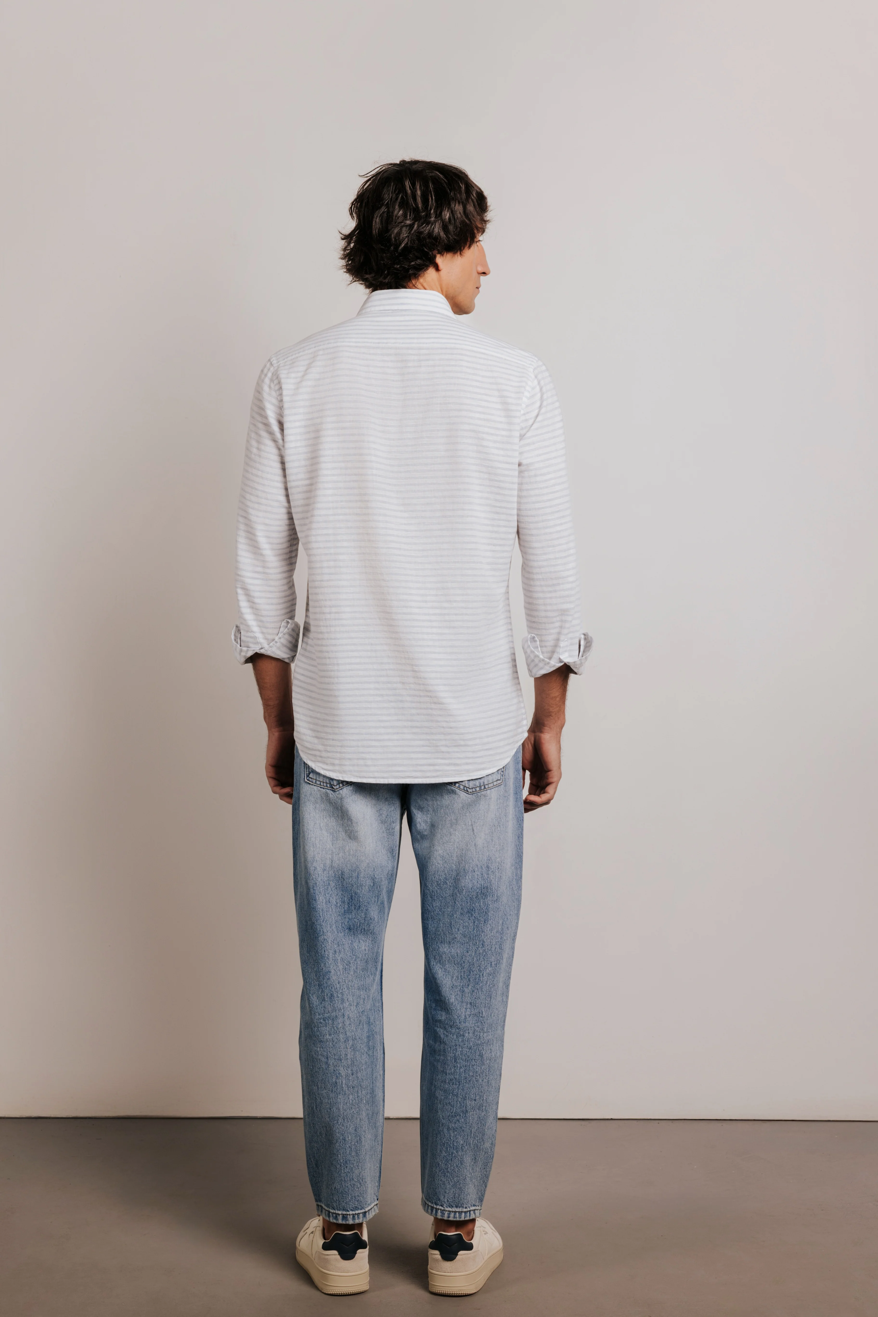 Camisa regular fit rayas horizontal - Image 4