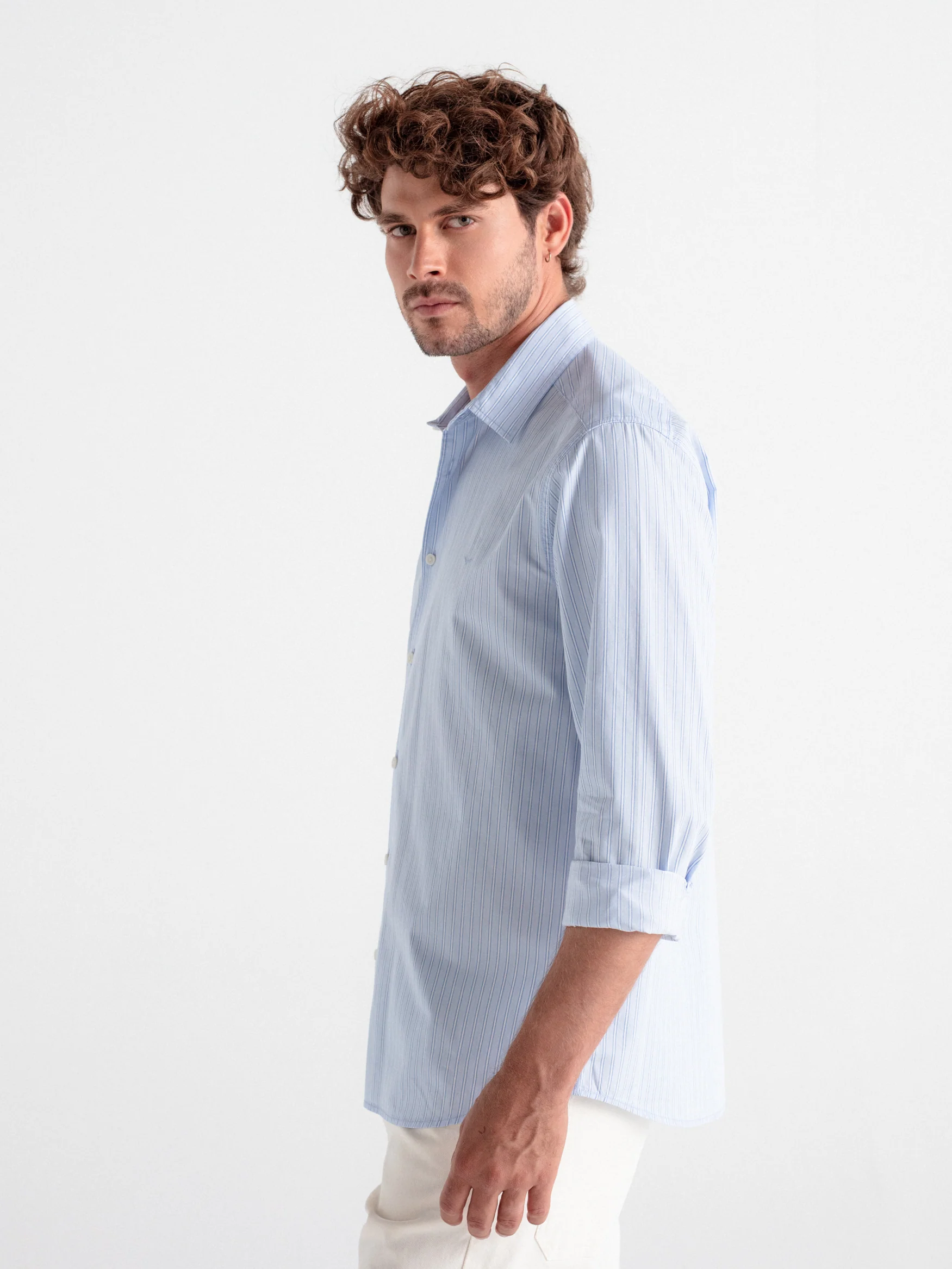 Camisa relaxed fit rayas - Image 4