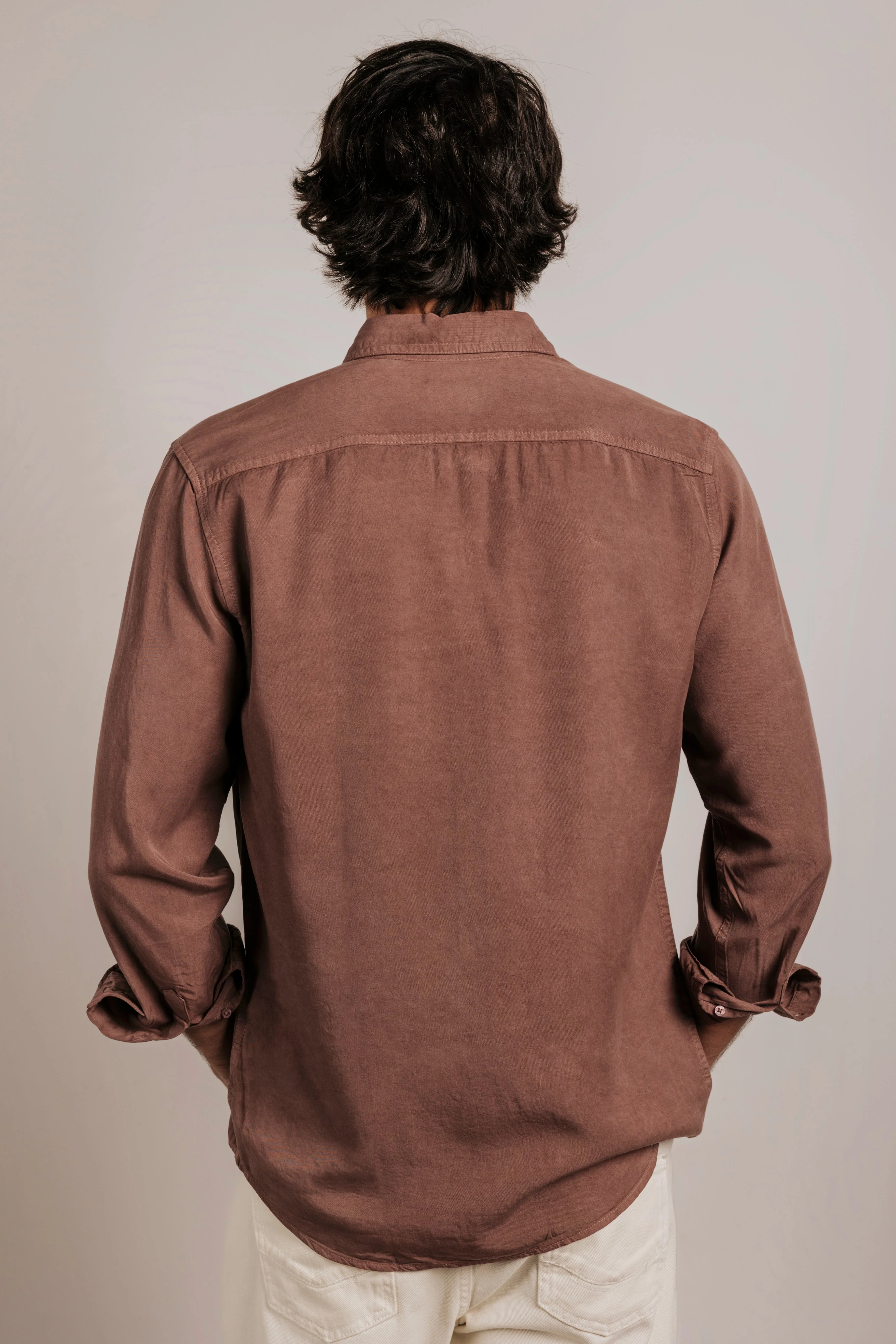 Camisa regular fit tencel - Image 3