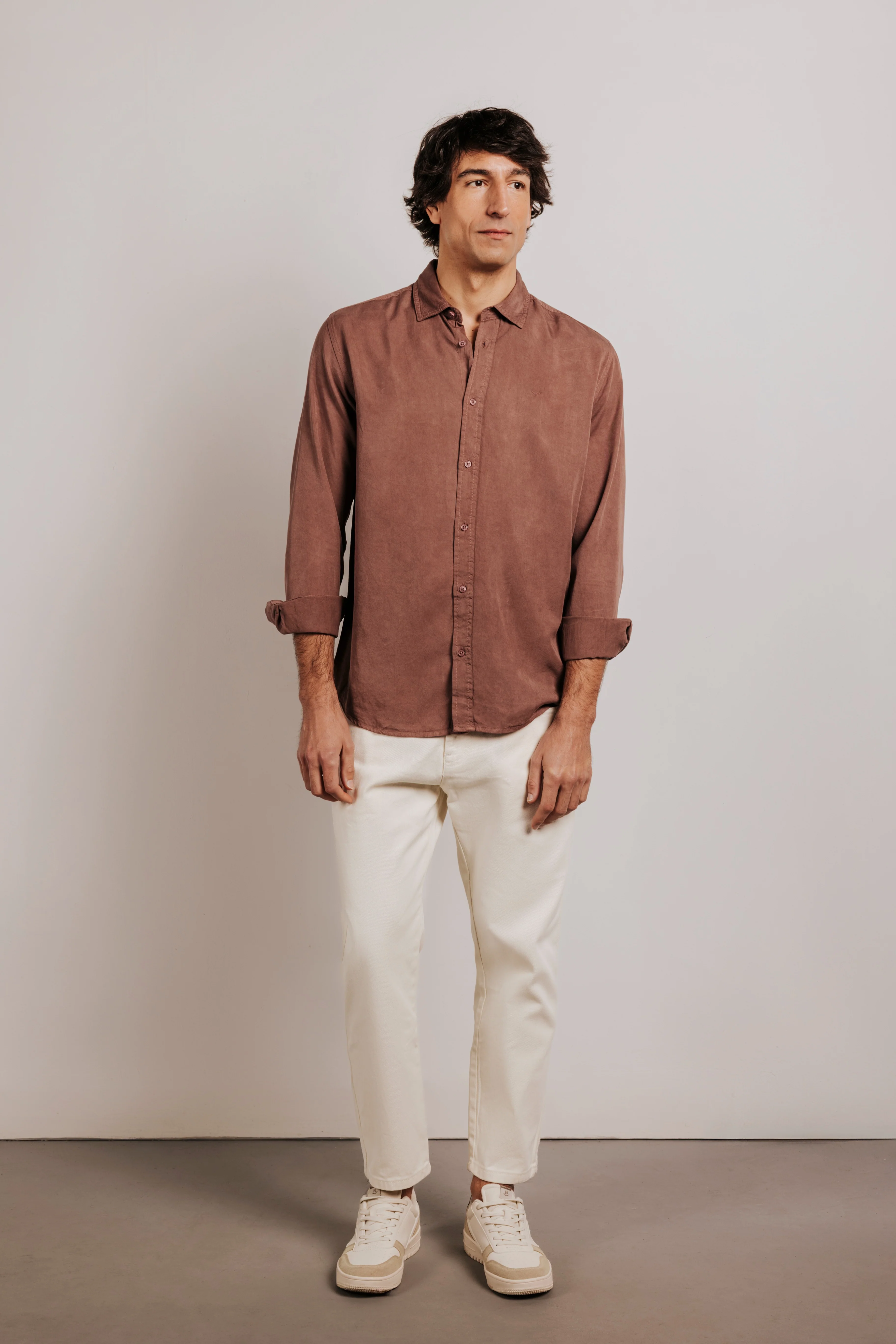 Camisa regular fit tencel - Image 4