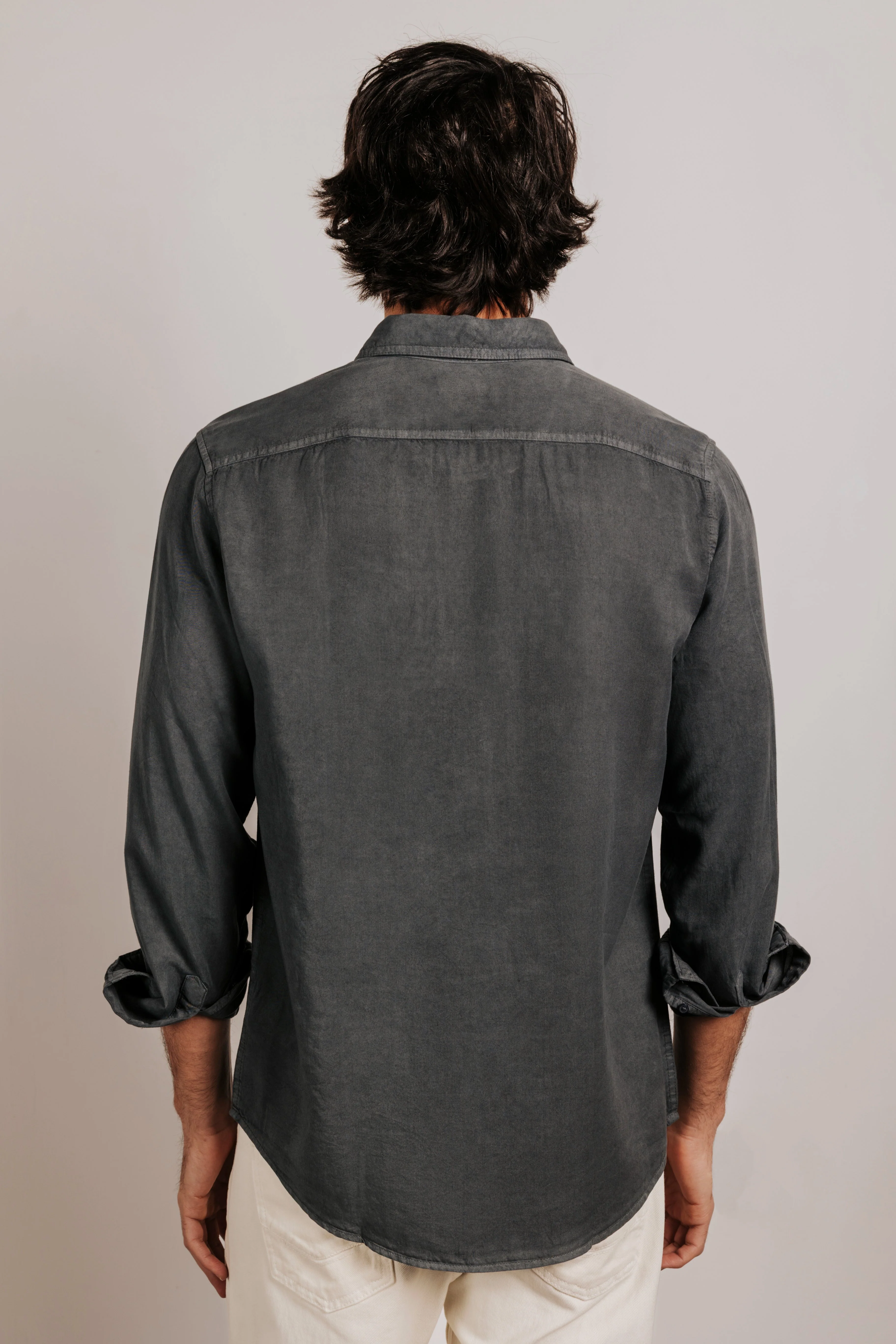 Camisa regular fit tencel - Image 4