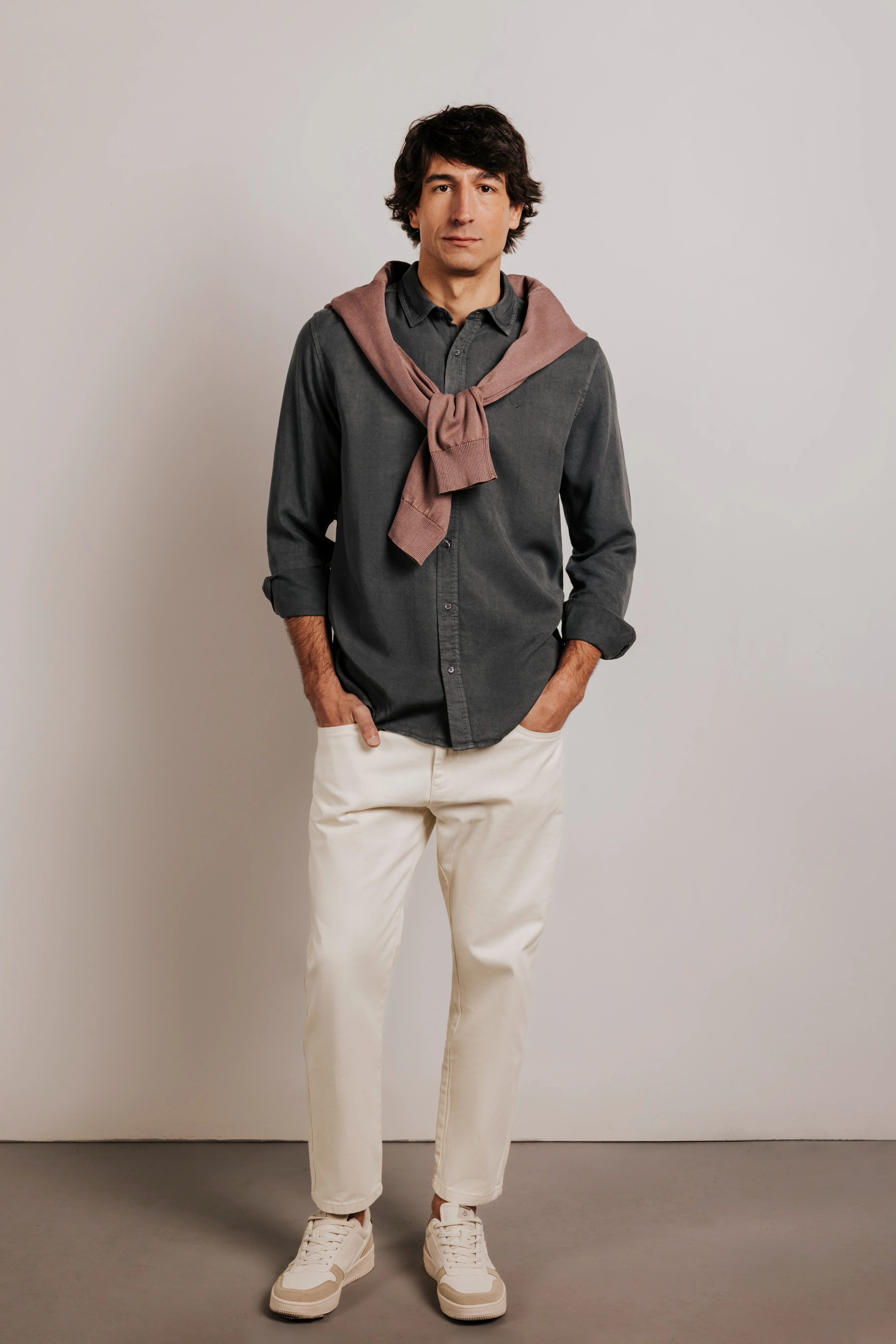 Camisa regular fit tencel - Image 5