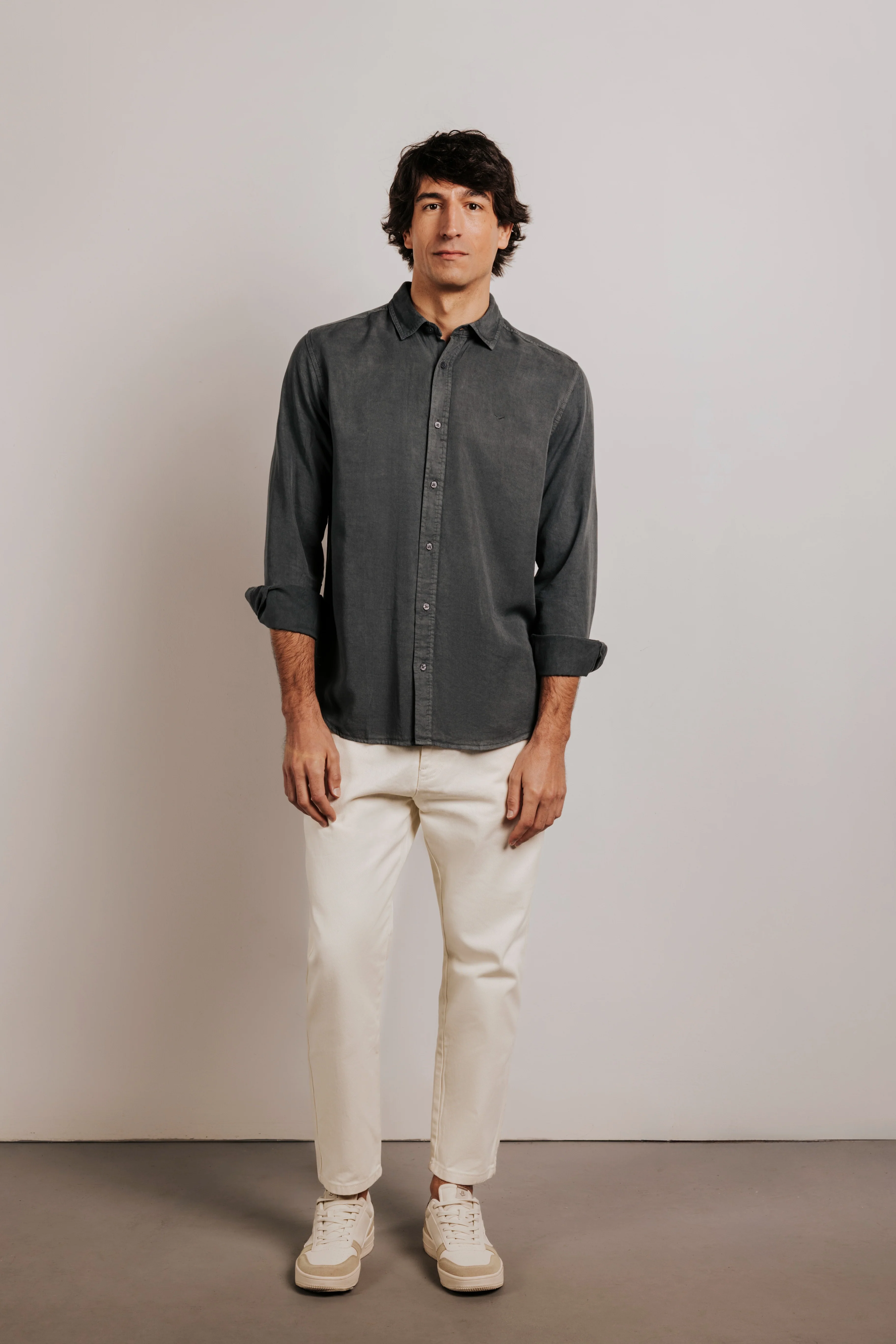 Camisa regular fit tencel - Image 6