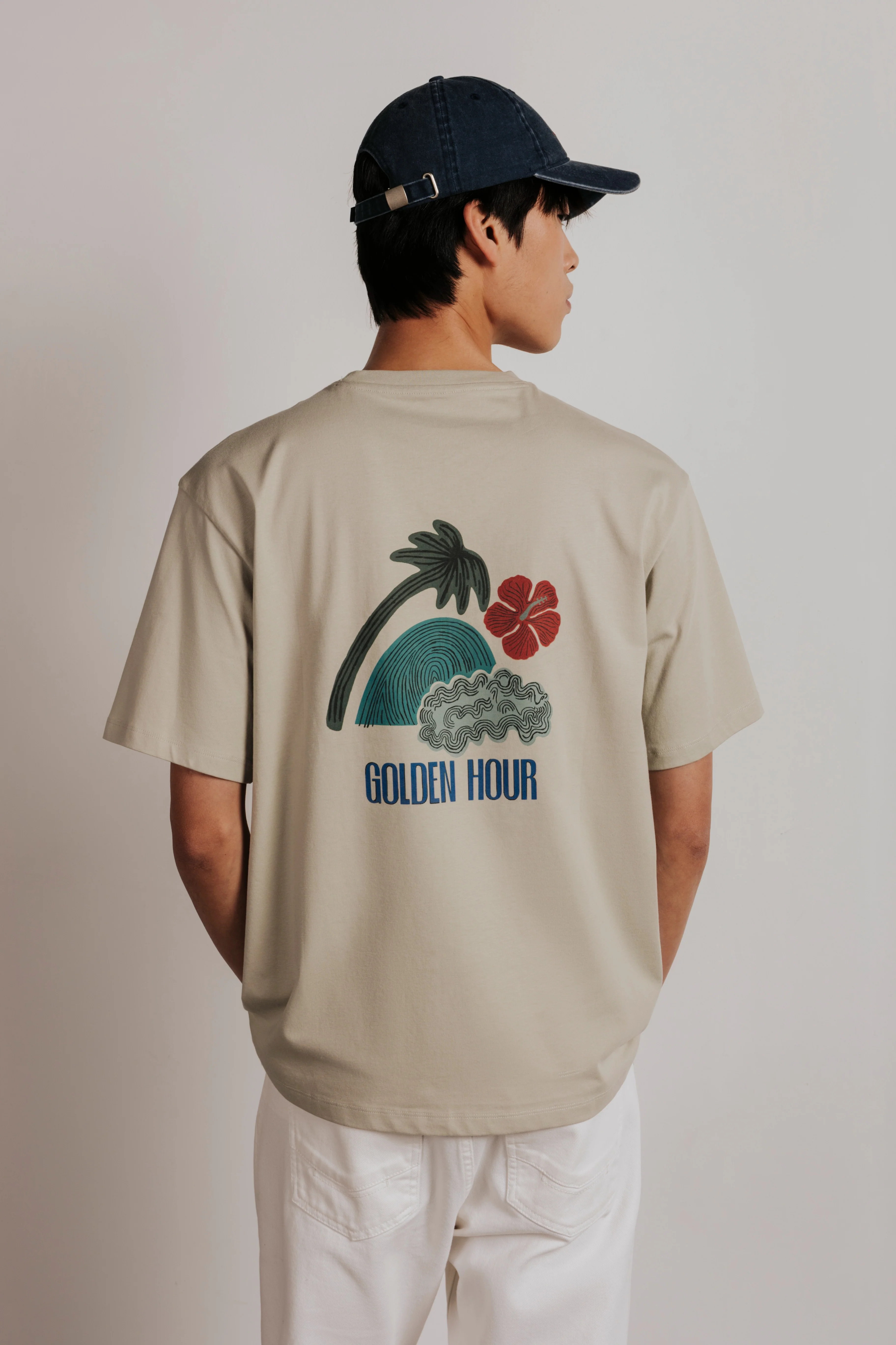 Camiseta confort 'Golden hour'