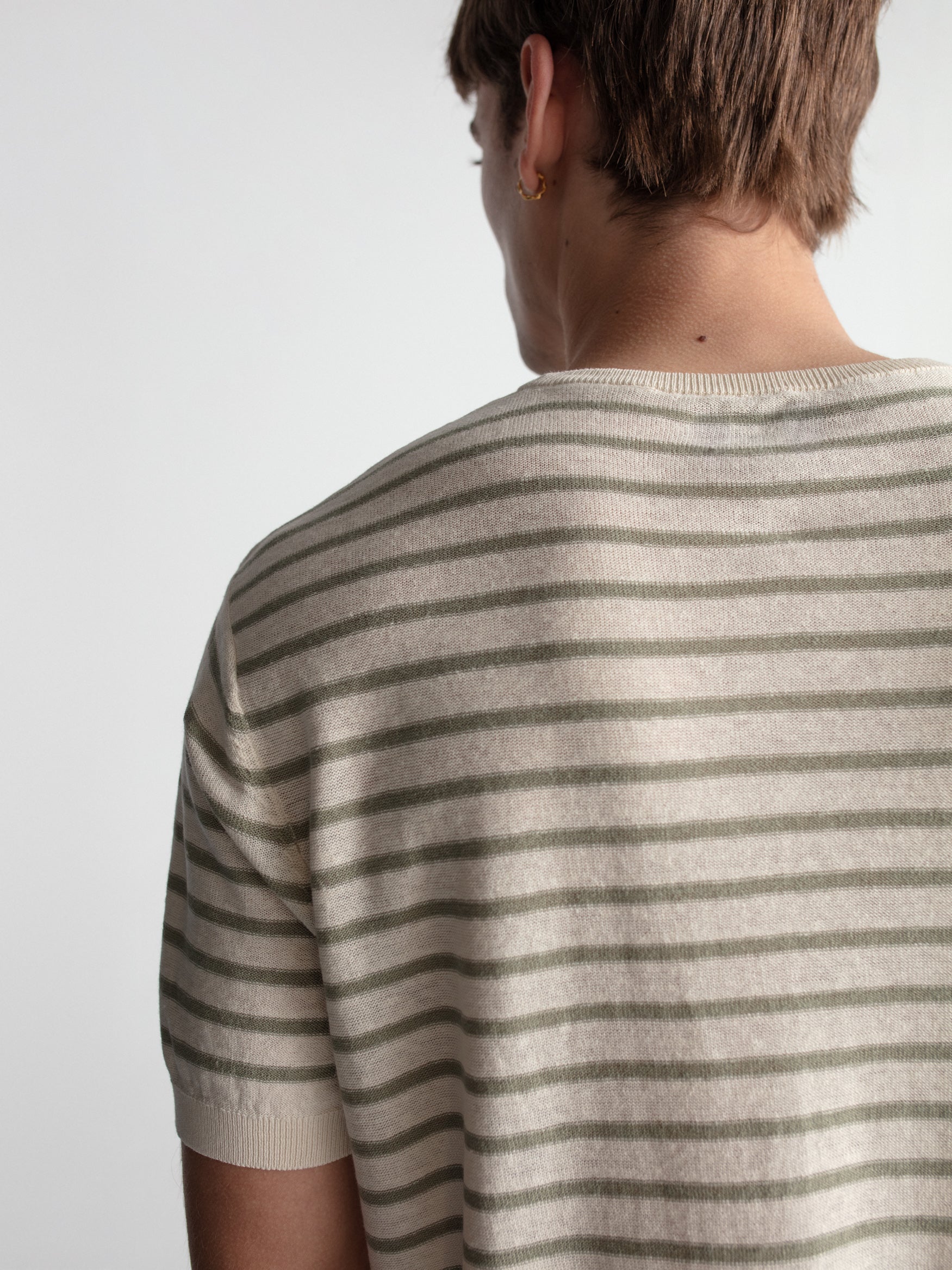 Camiseta con lino rayas - Image 3