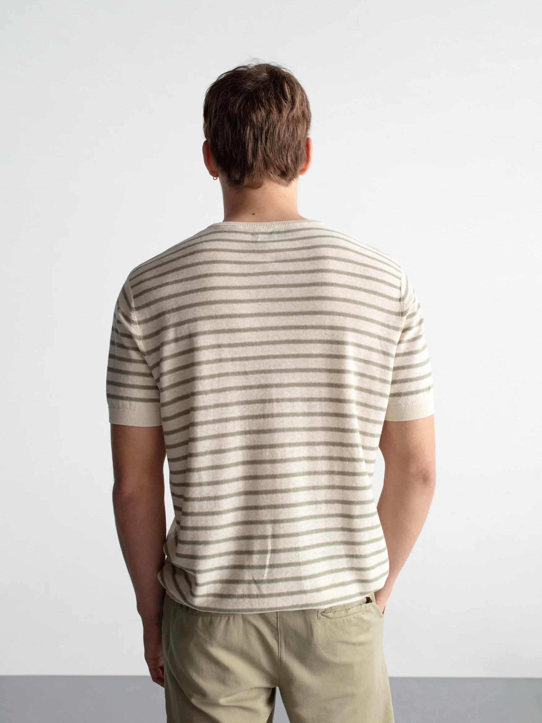Camiseta con lino rayas - Image 4