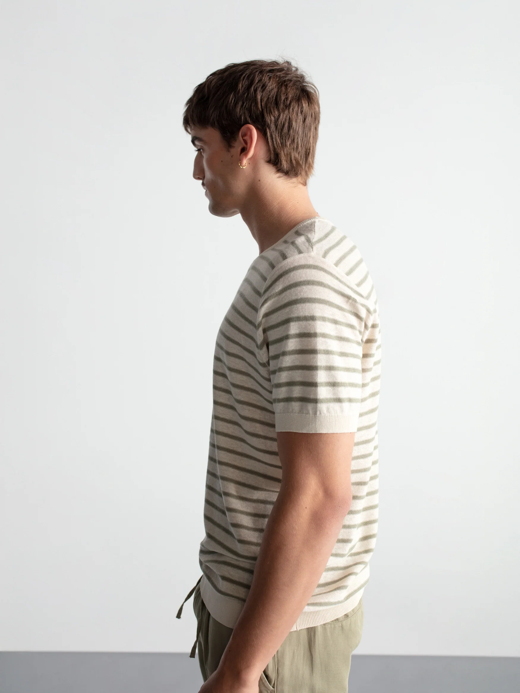 Camiseta con lino rayas - Image 6