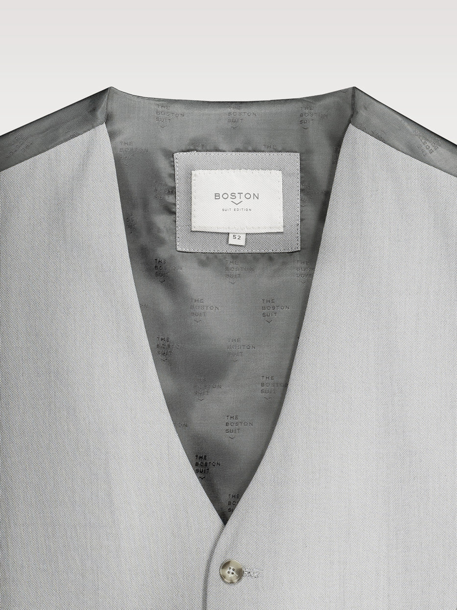 Chaleco traje slim fit falso liso - Image 5