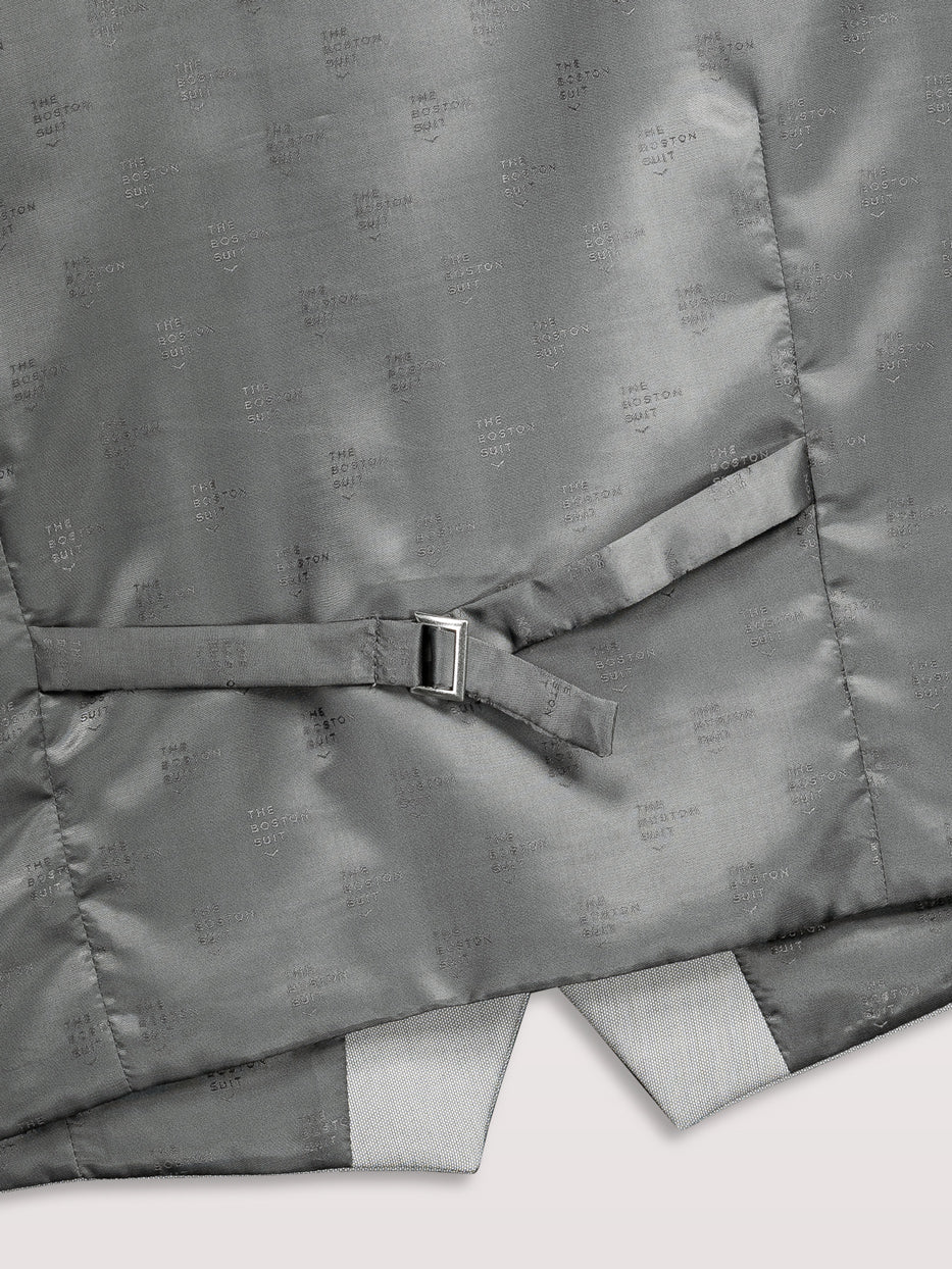 Chaleco traje slim fit falso liso - Image 6