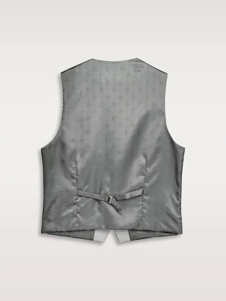 Chaleco traje slim fit falso liso - Image 7