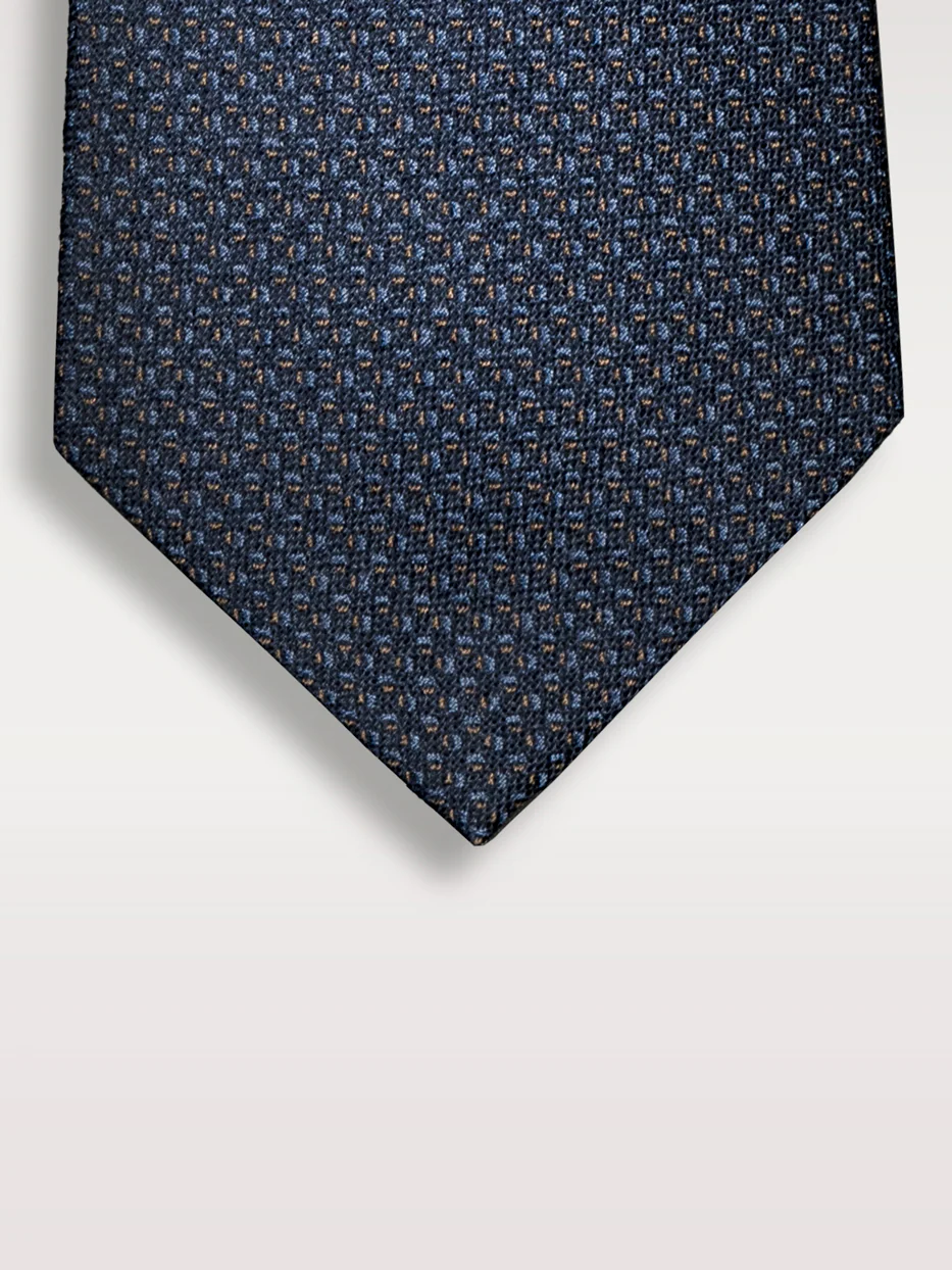 Corbata con seda motivos geométricos - Image 3
