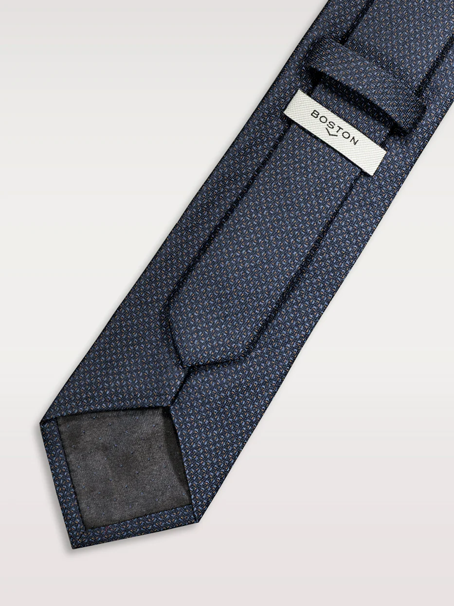 Corbata con seda motivos geométricos - Image 4