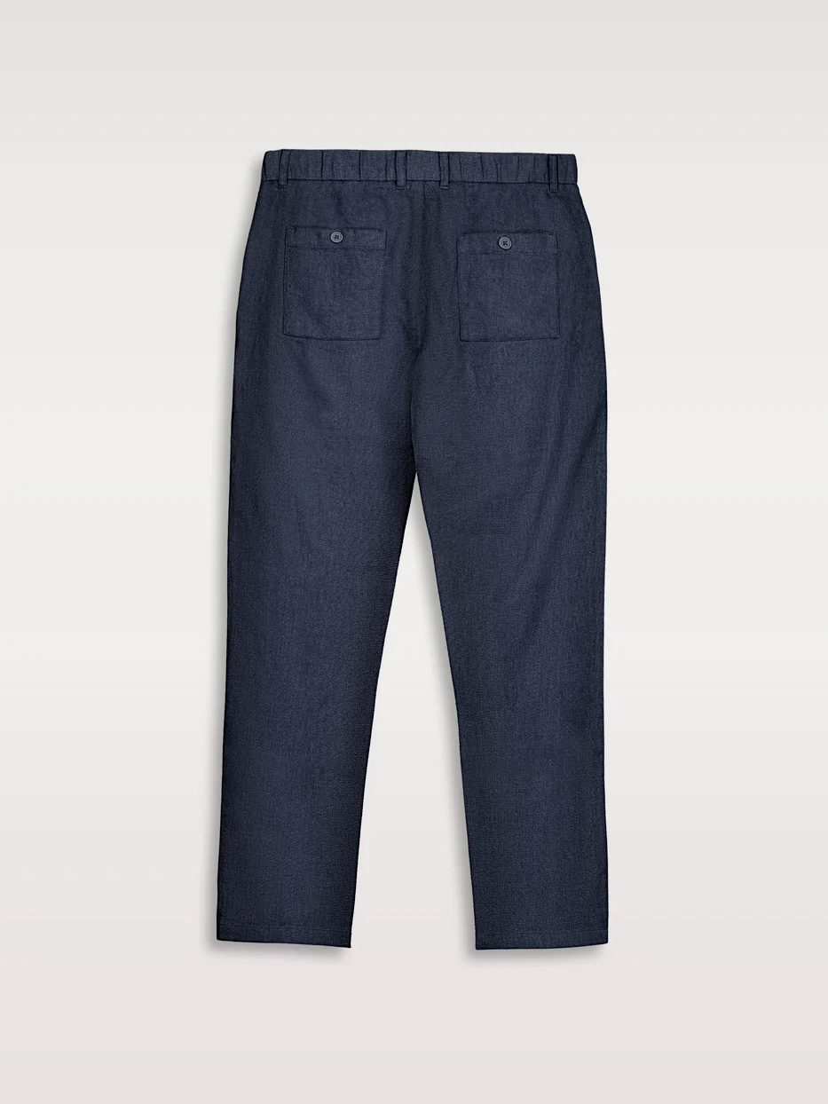 Pantalón straight chino lino smart - Image 4