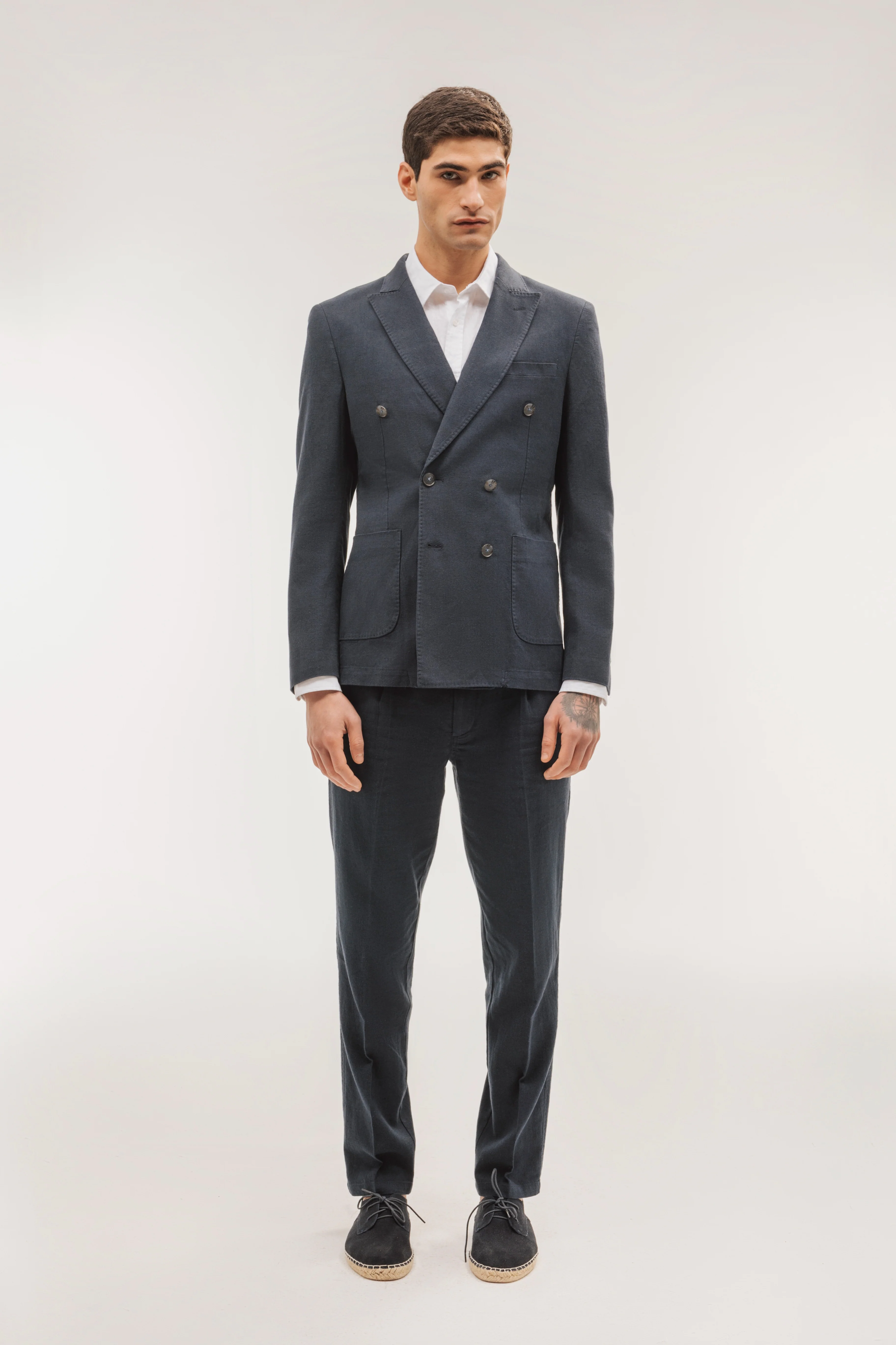 Pantalón smart chino lino