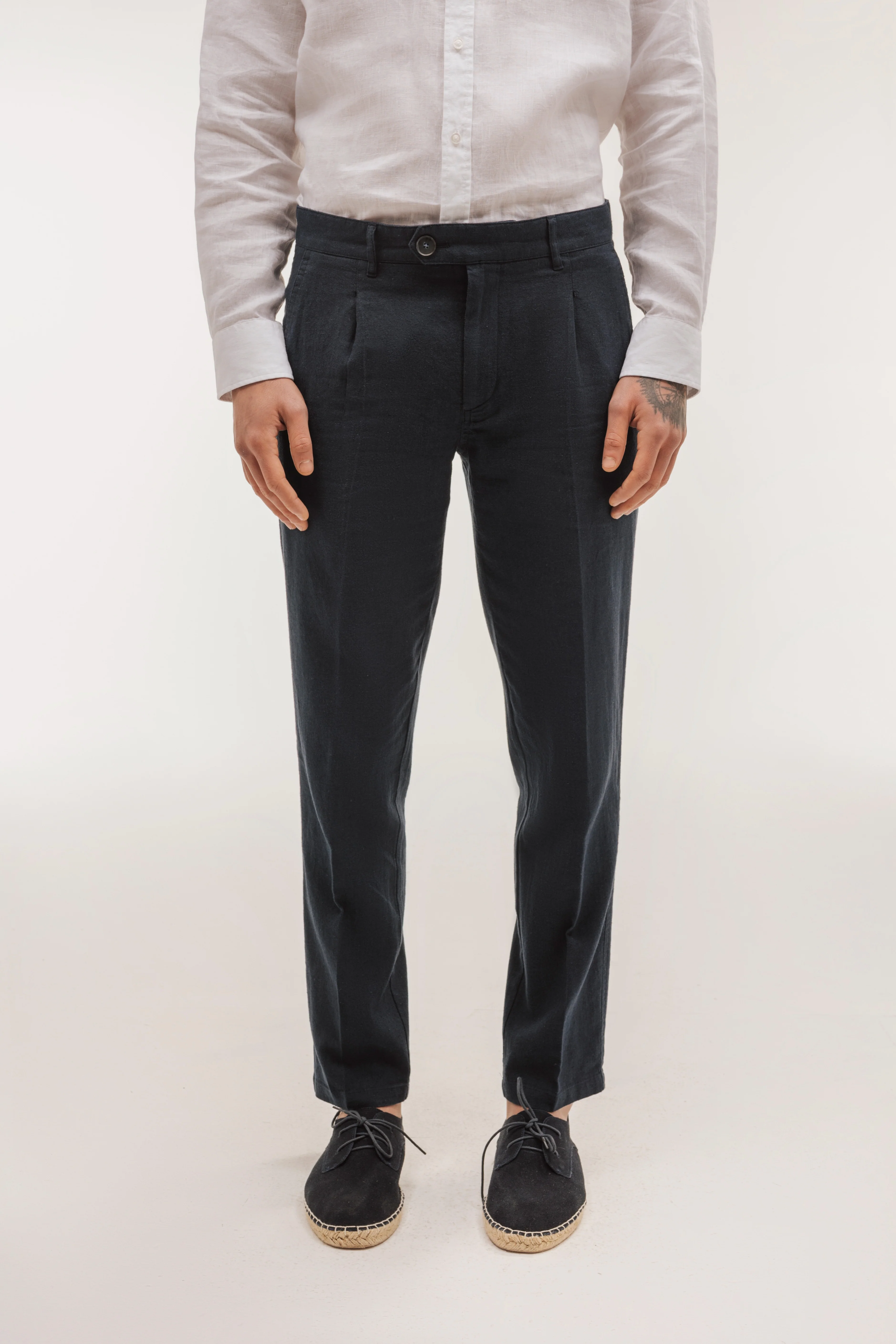 Pantalón smart chino lino - Image 2