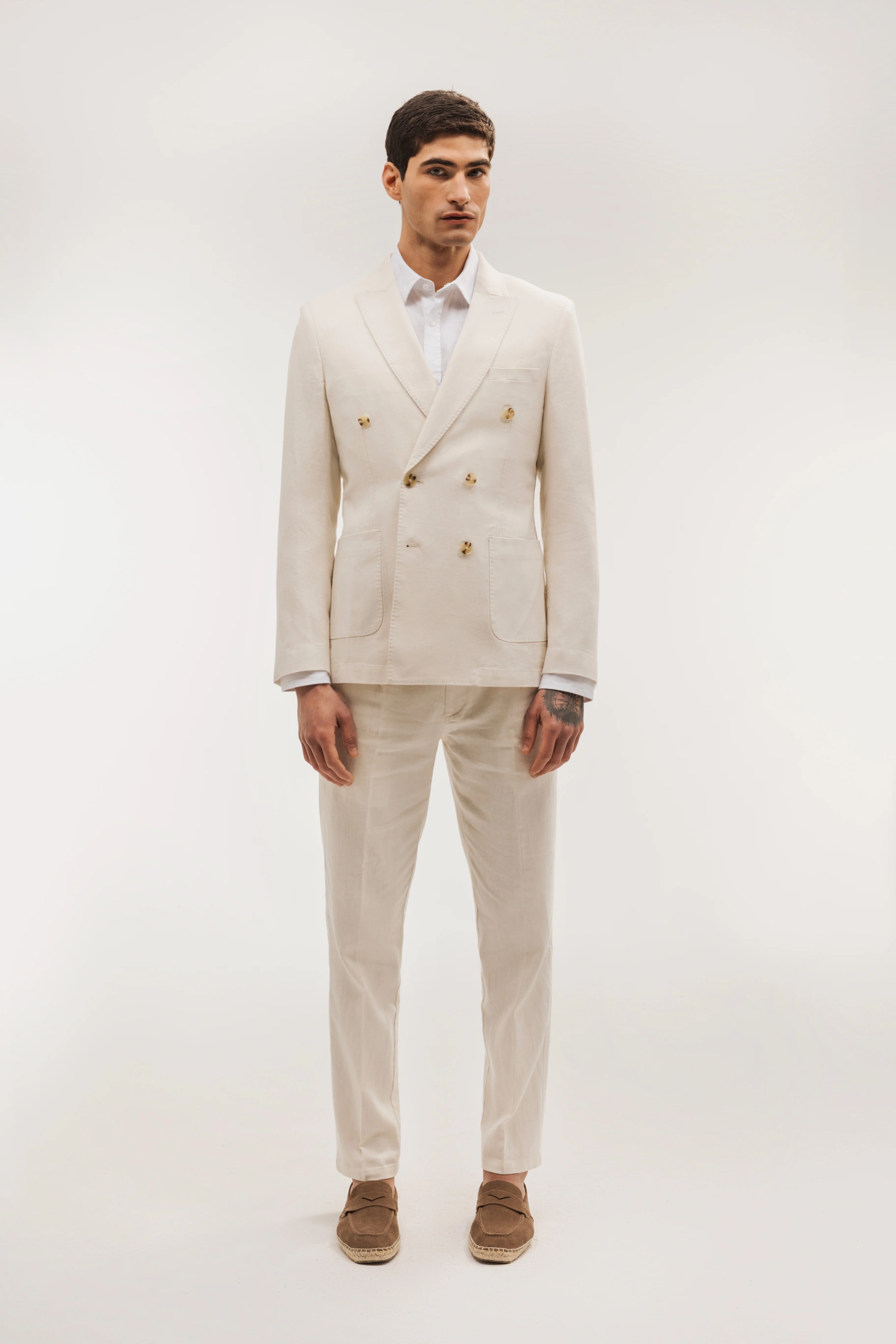 Pantalón smart chino lino